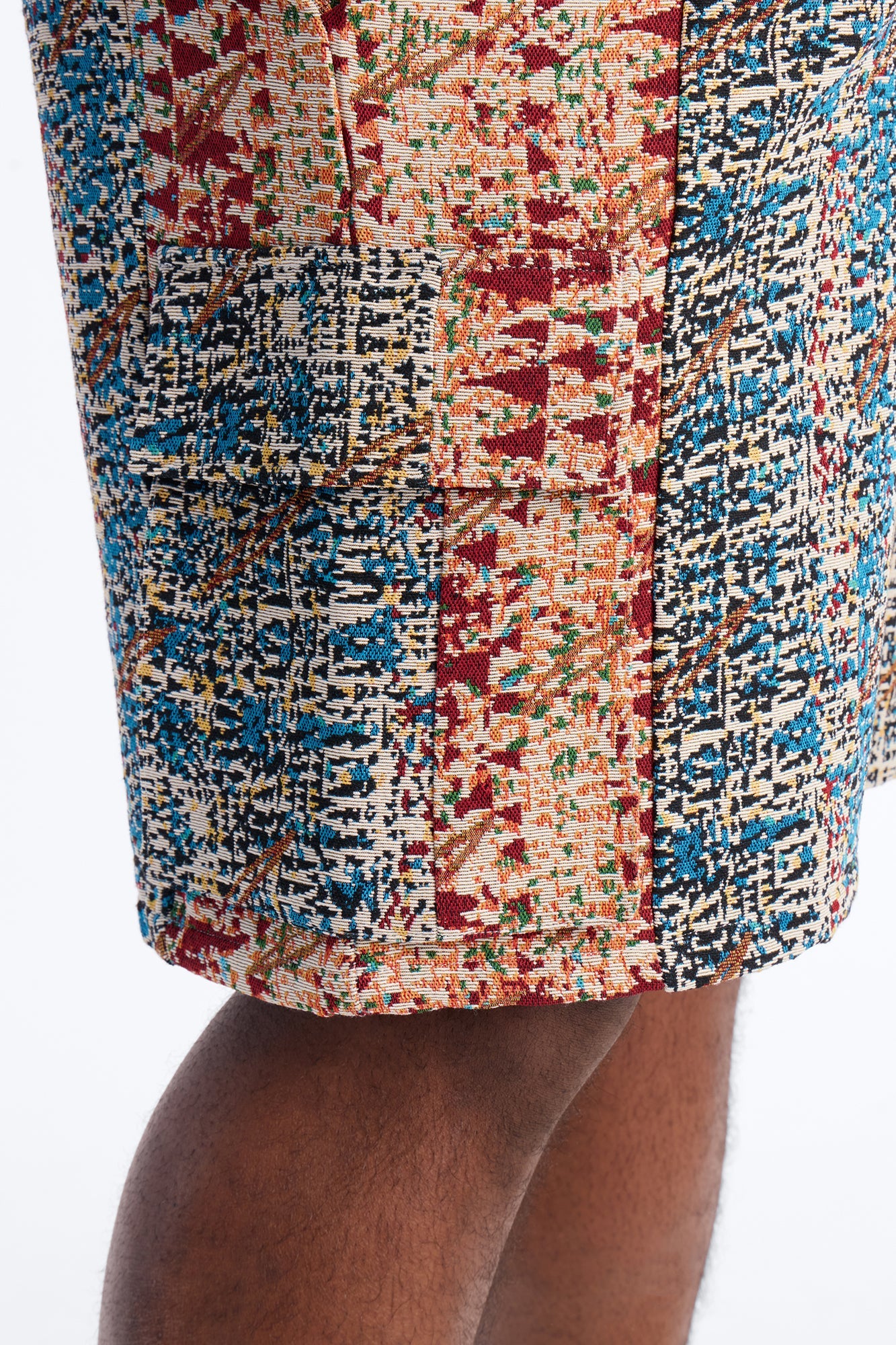 Baggy Nomadic Tapestry Cargo Short - Multi Color