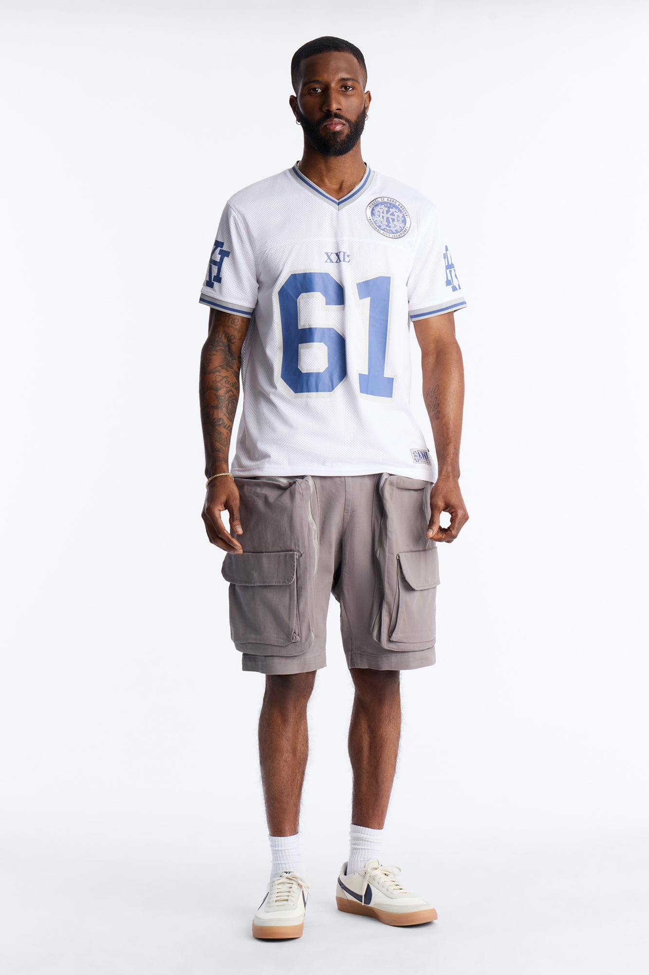 Oversized Maxed Out Utility Pocket Short - Grey
