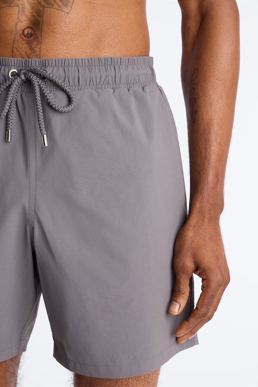 Montez Stretch Swim Trunk 7″ - Charcoal