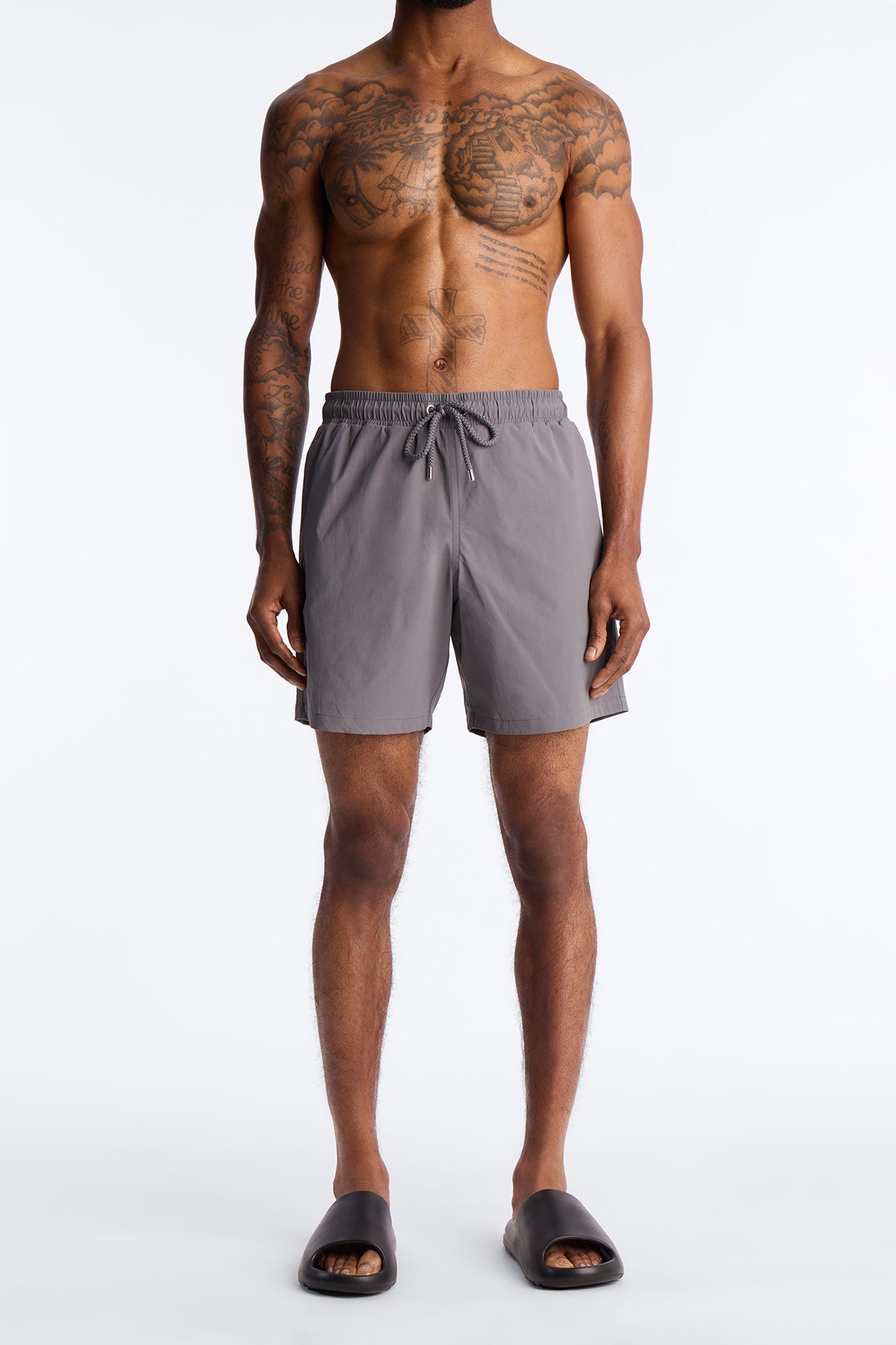 Montez Stretch Swim Trunk 7″ - Charcoal