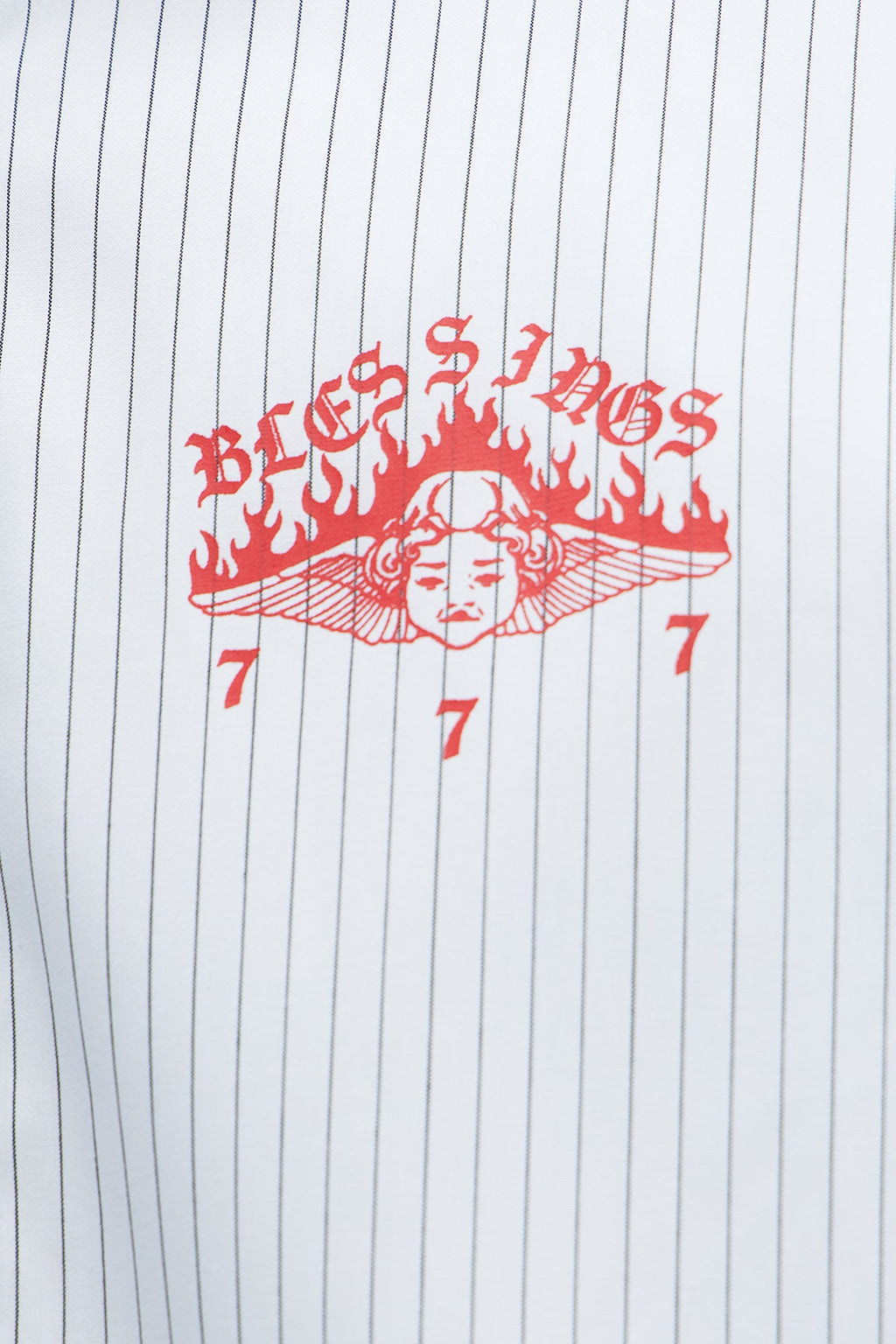 Cropped Saints And Sinners Long Sleeve Button Up - White