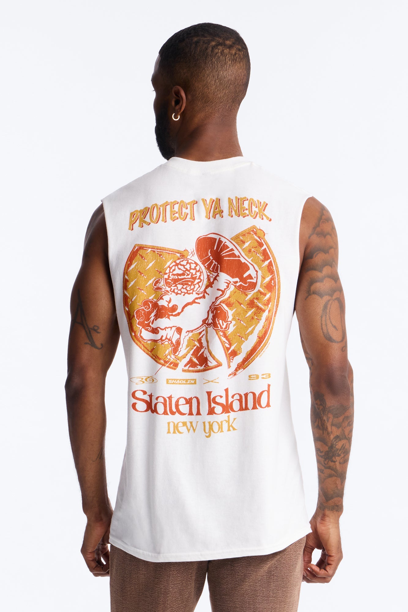 Wu Tang Protect Ya Neck Muscle Tank - White