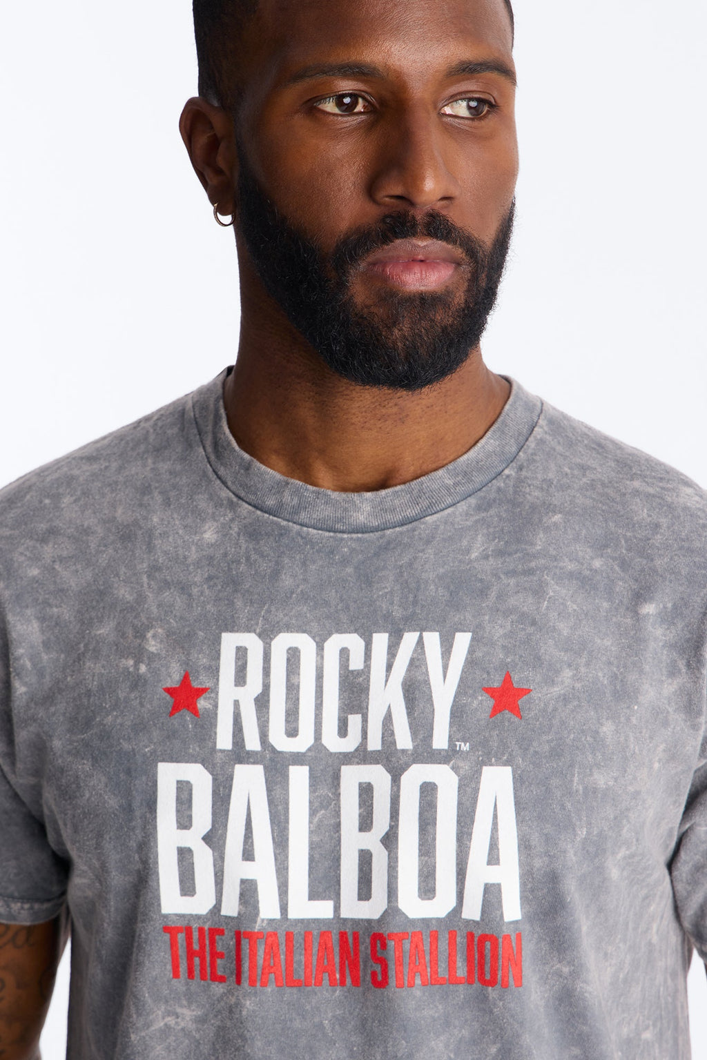 Rocky Balboa 1982 Short Sleeve Tee - Grey Mineral Wash