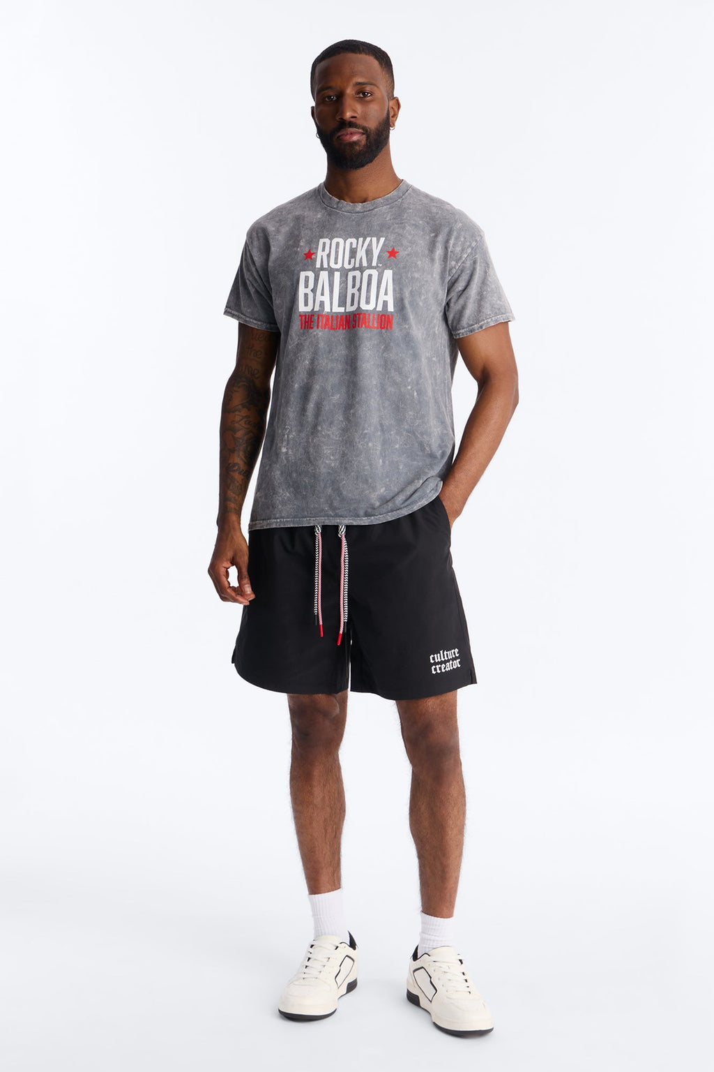 Culture Creator Double Drawstring Short - Black