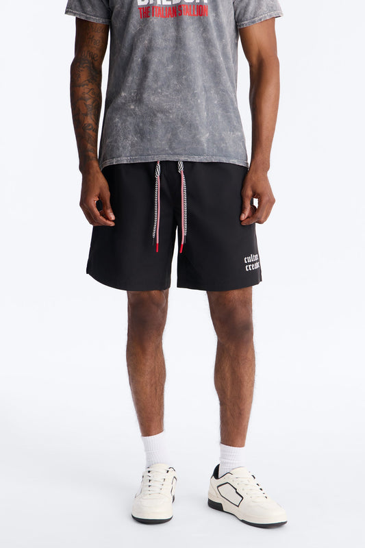 Culture Creator Double Drawstring Short - Black