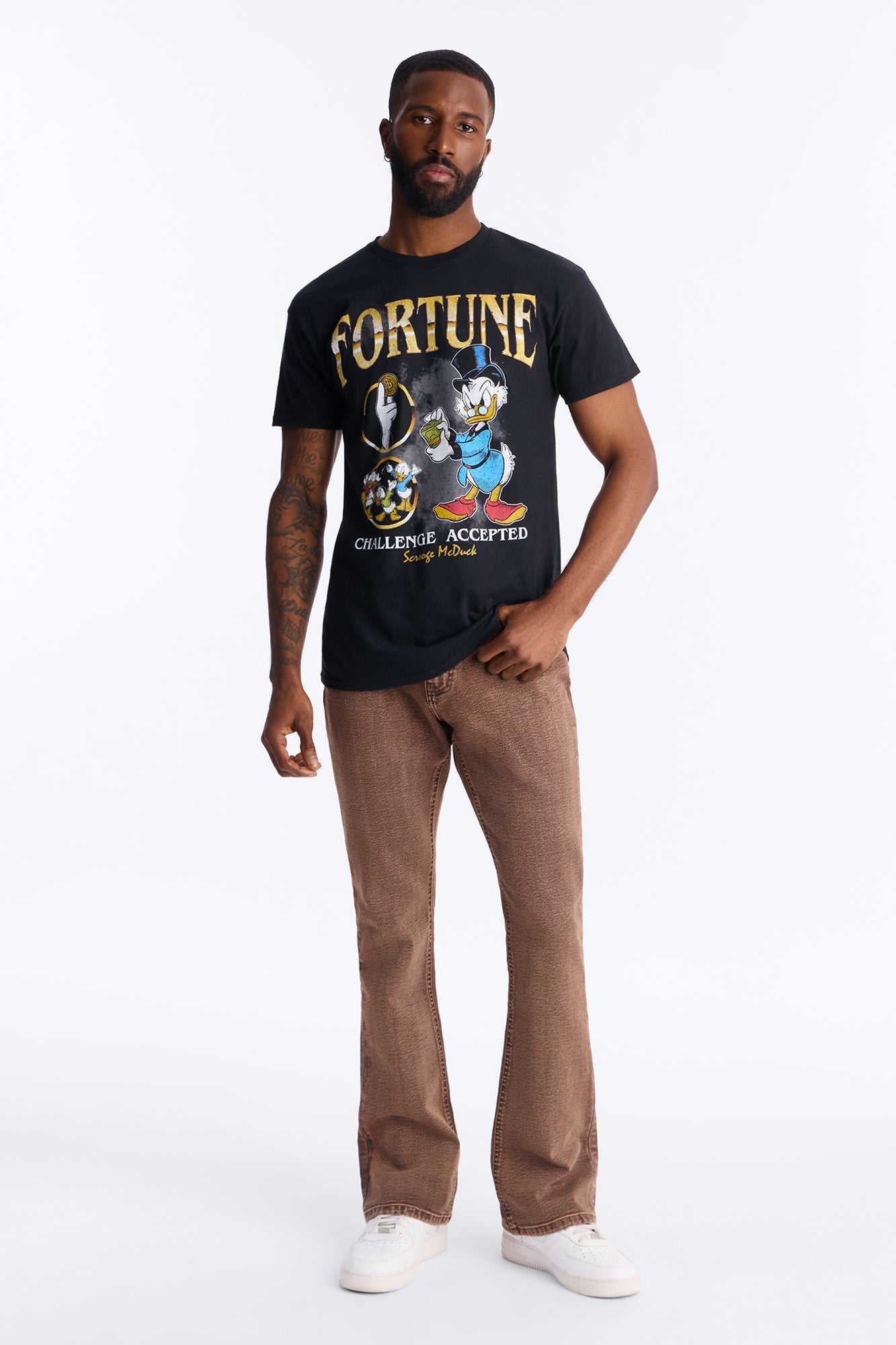 Scrooge McDuck Hustle Short Sleeve Tee - Black