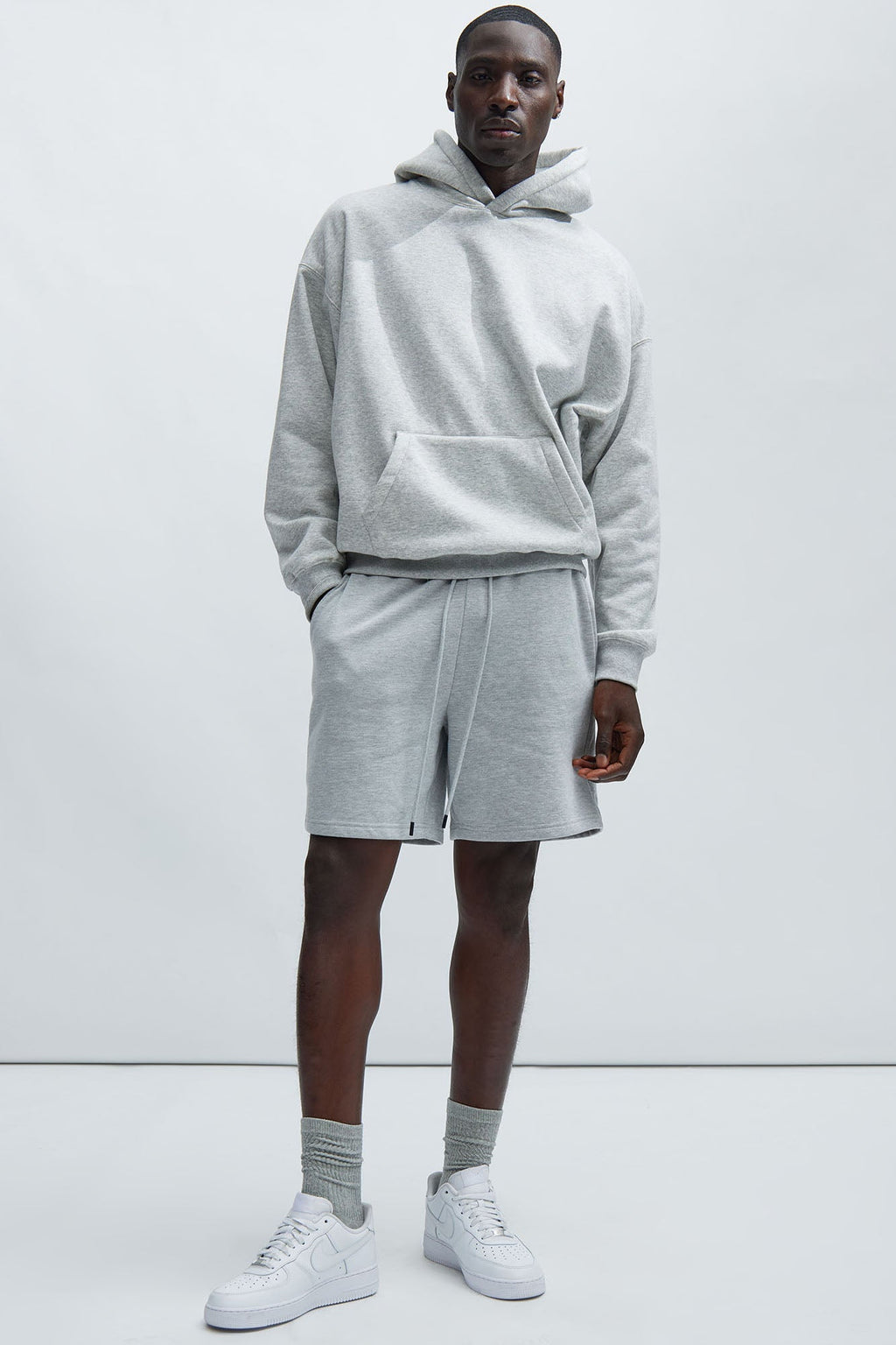 Tyson Sweatshort - Heather Grey