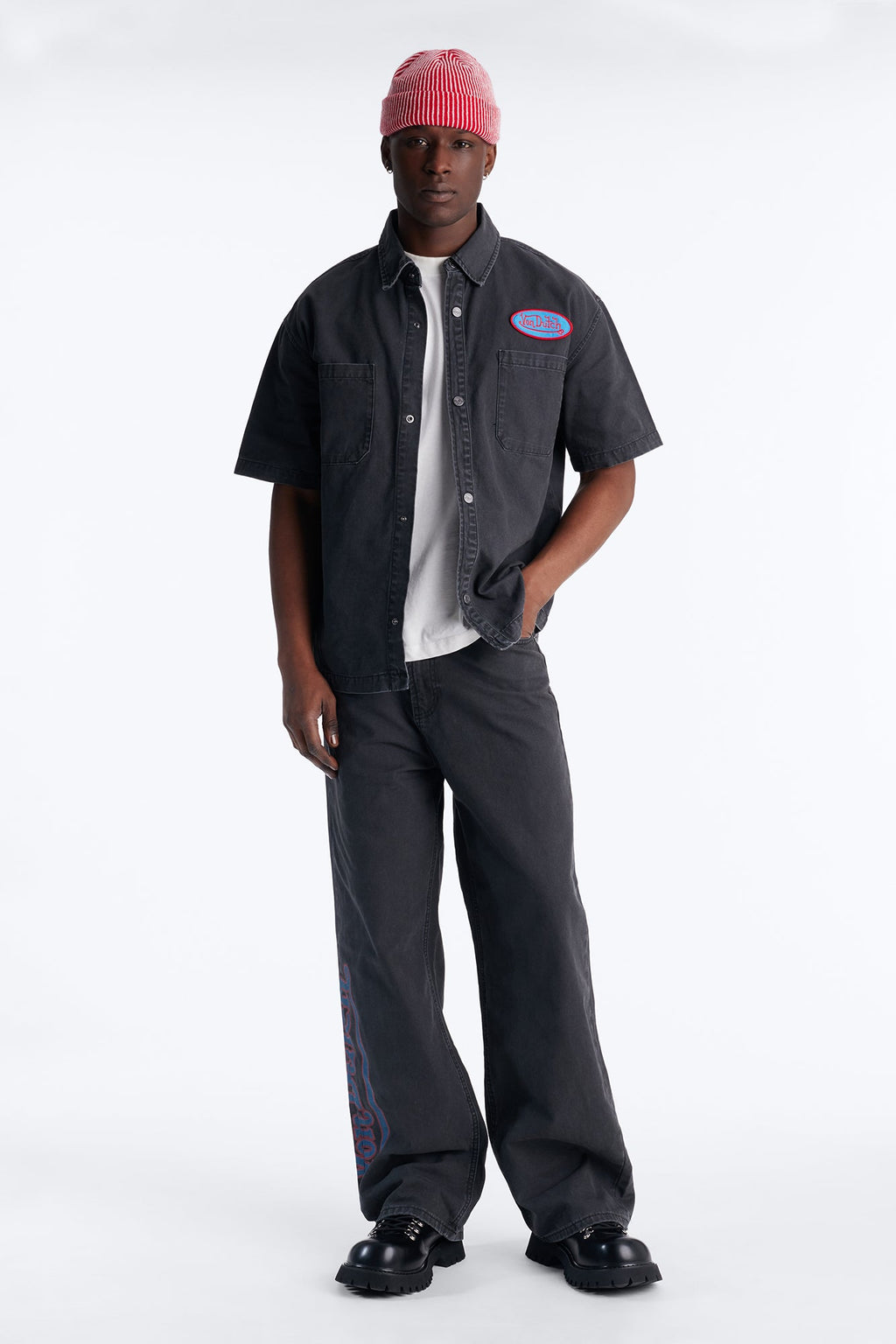 Von Dutch Reapers Straight Jean - Black