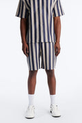 Summit Striped Relaxed Shorts - Navy