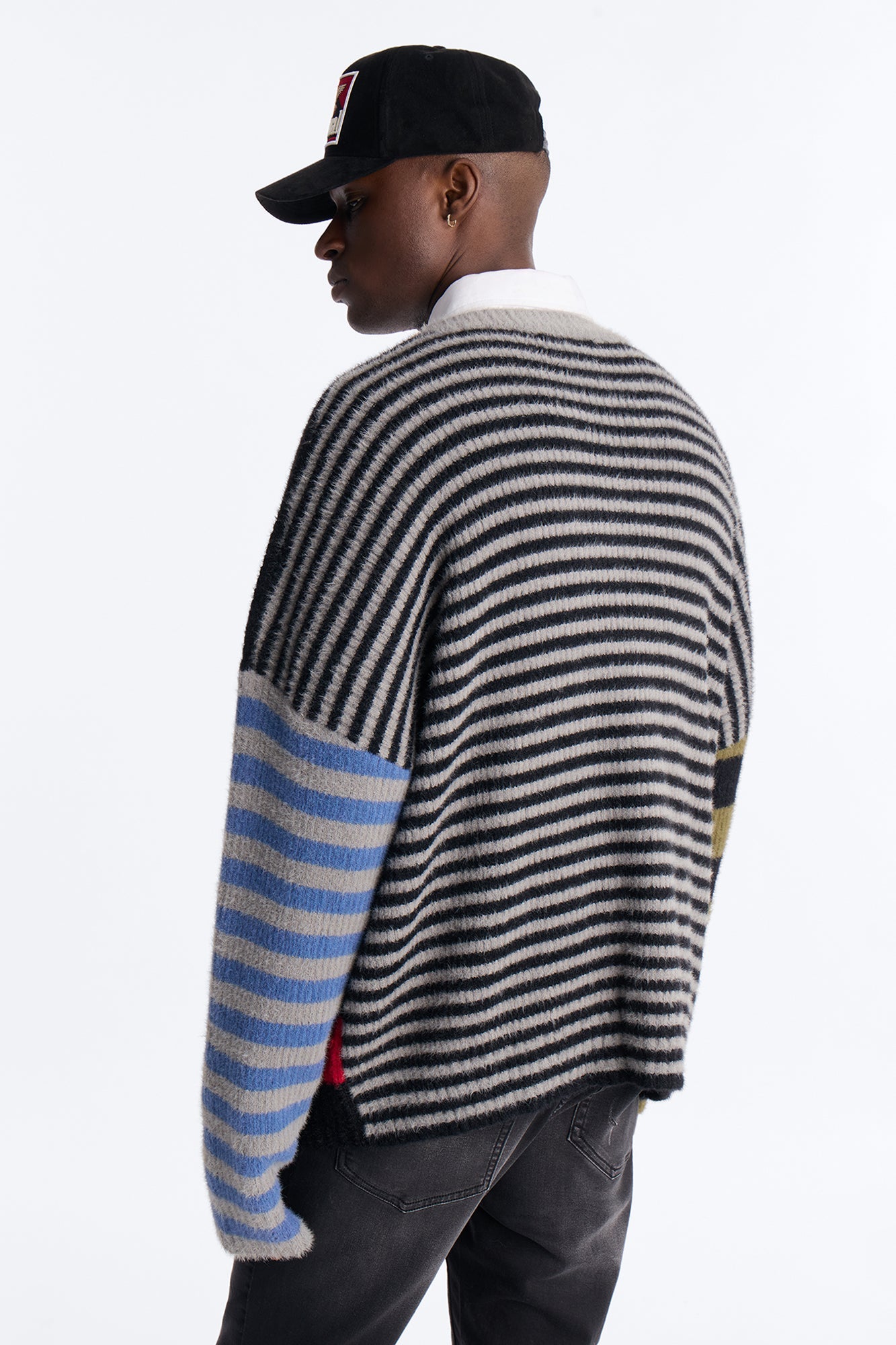 Wild Thing Stripe Knit Cardigan Sweater - Multi Color