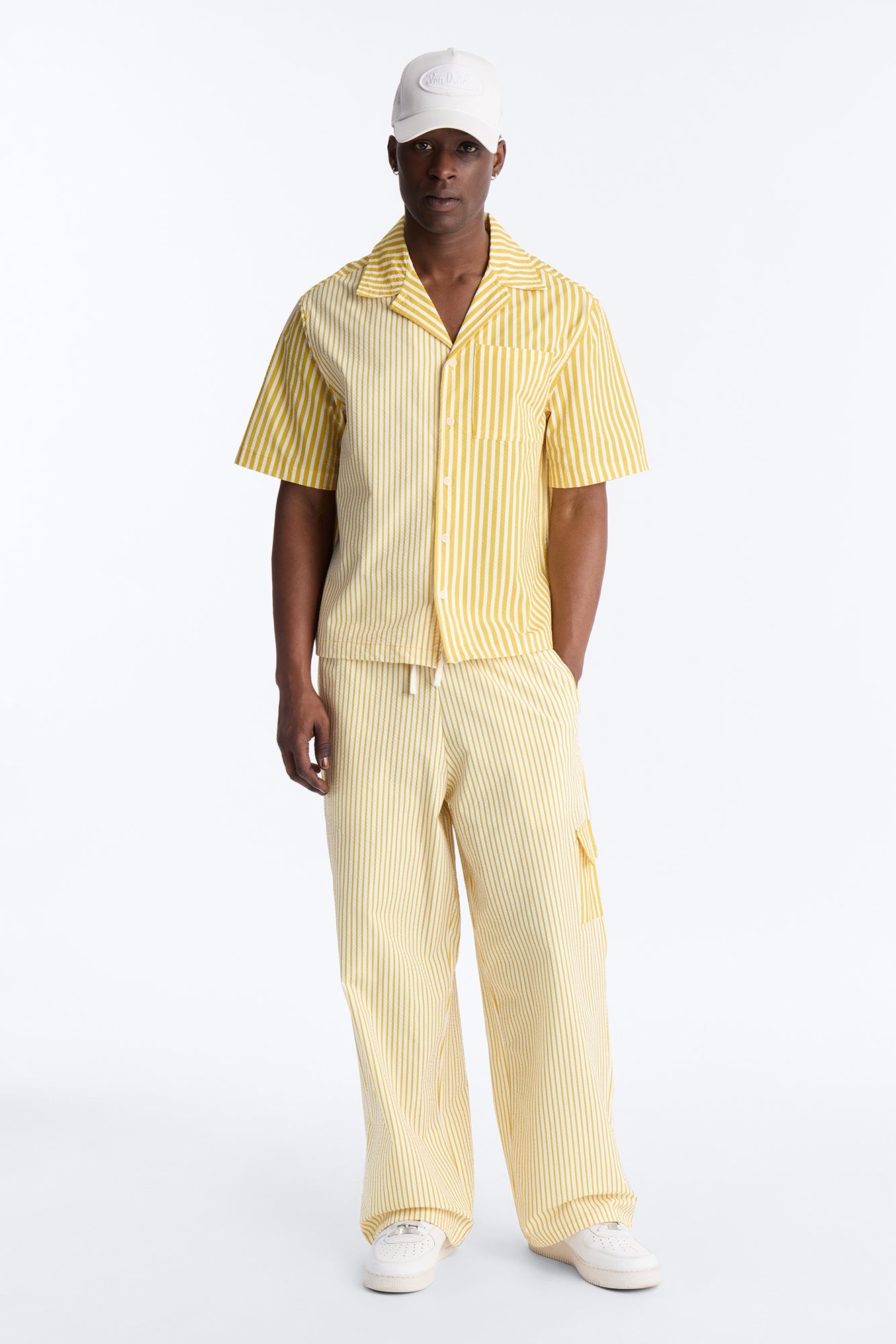 Straight Passion Stripe Seersucker Pant - Yellow