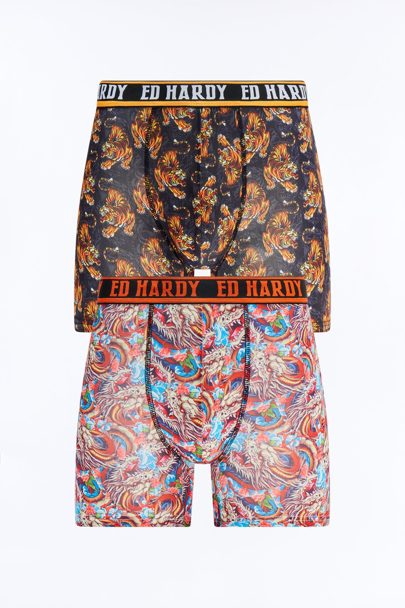 Inferno Scales Ed Hardy 2 Pack Cartoon Boxer Briefs - Multi Color