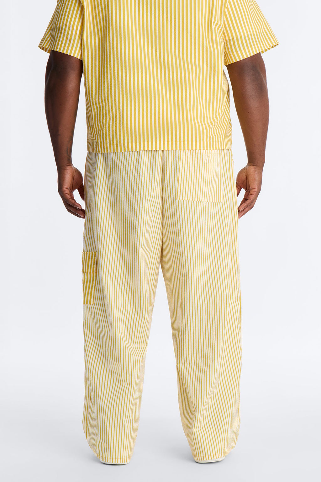 Straight Passion Stripe Seersucker Pant - Yellow