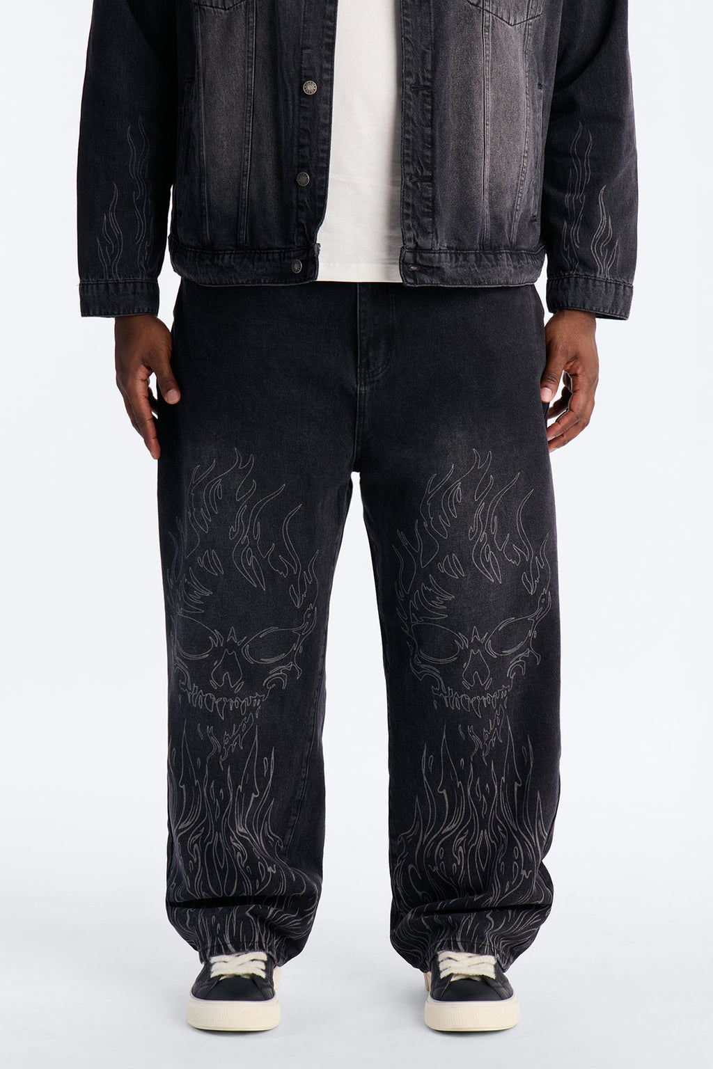 Baggy Hellfire Jean Denim - Black Wash