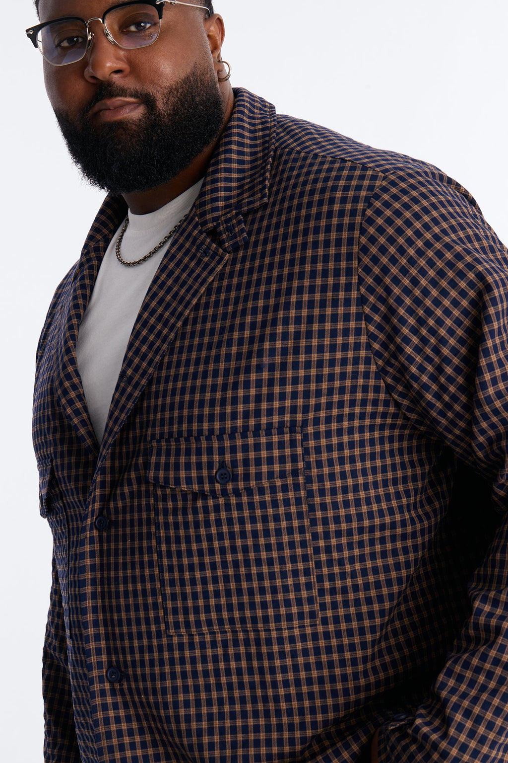 Relaxed Downtown London Shirt Jacket - Navy