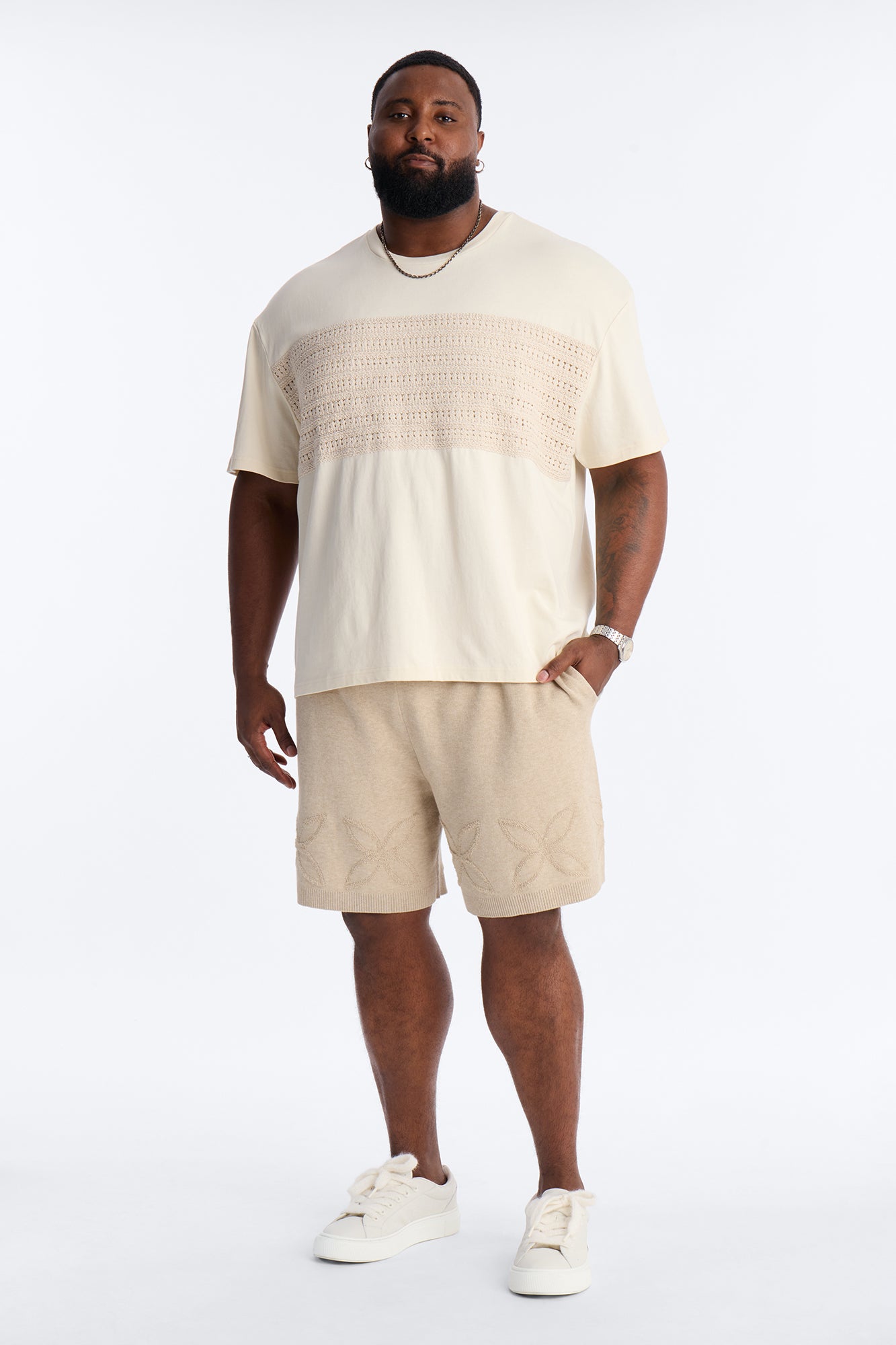 Relaxed Forever Shore Crewneck Tee - Cream