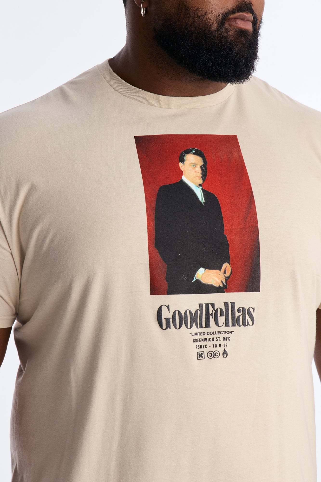 Good Fellas So You Wanna Be A Gangster Short Sleeve Tee - Cream