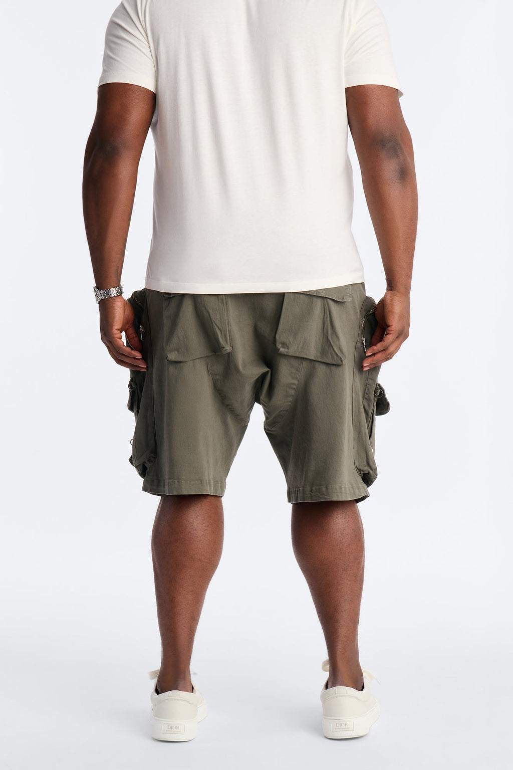 Oversized Maxed Out Utility Pocket Short - Olive