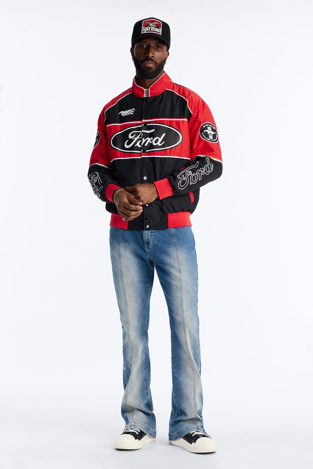 Oversized Ford Need For Speed Racing Jacket - Red