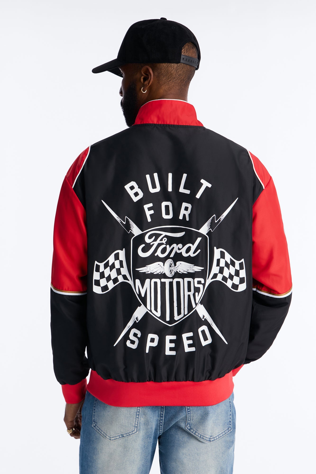 Oversized Ford Need For Speed Racing Jacket - Red