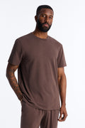 Essential Modal Lounge Short Sleeve Tee - Chocolate