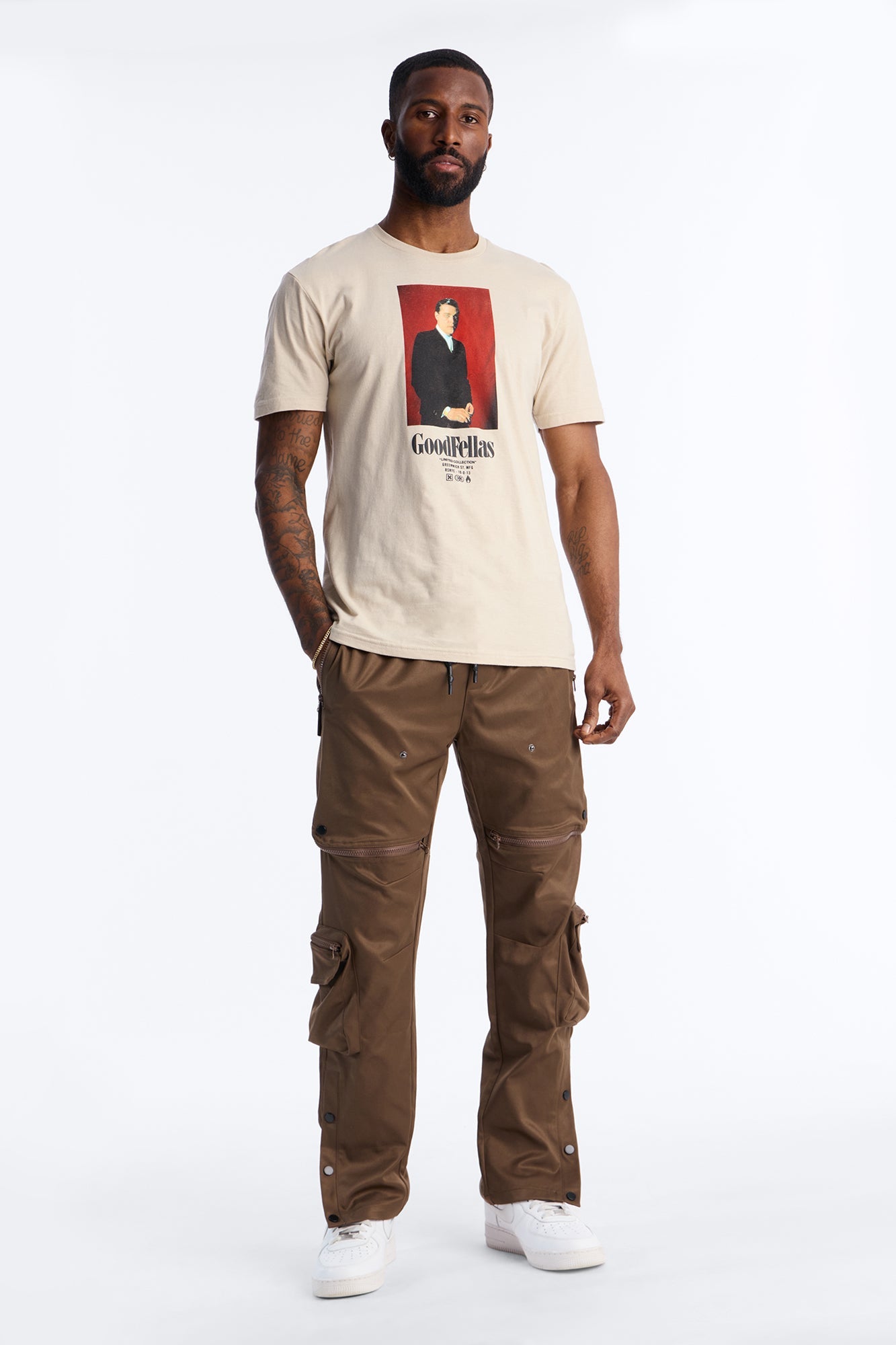 Good Fellas So You Wanna Be A Gangster Short Sleeve Tee - Cream