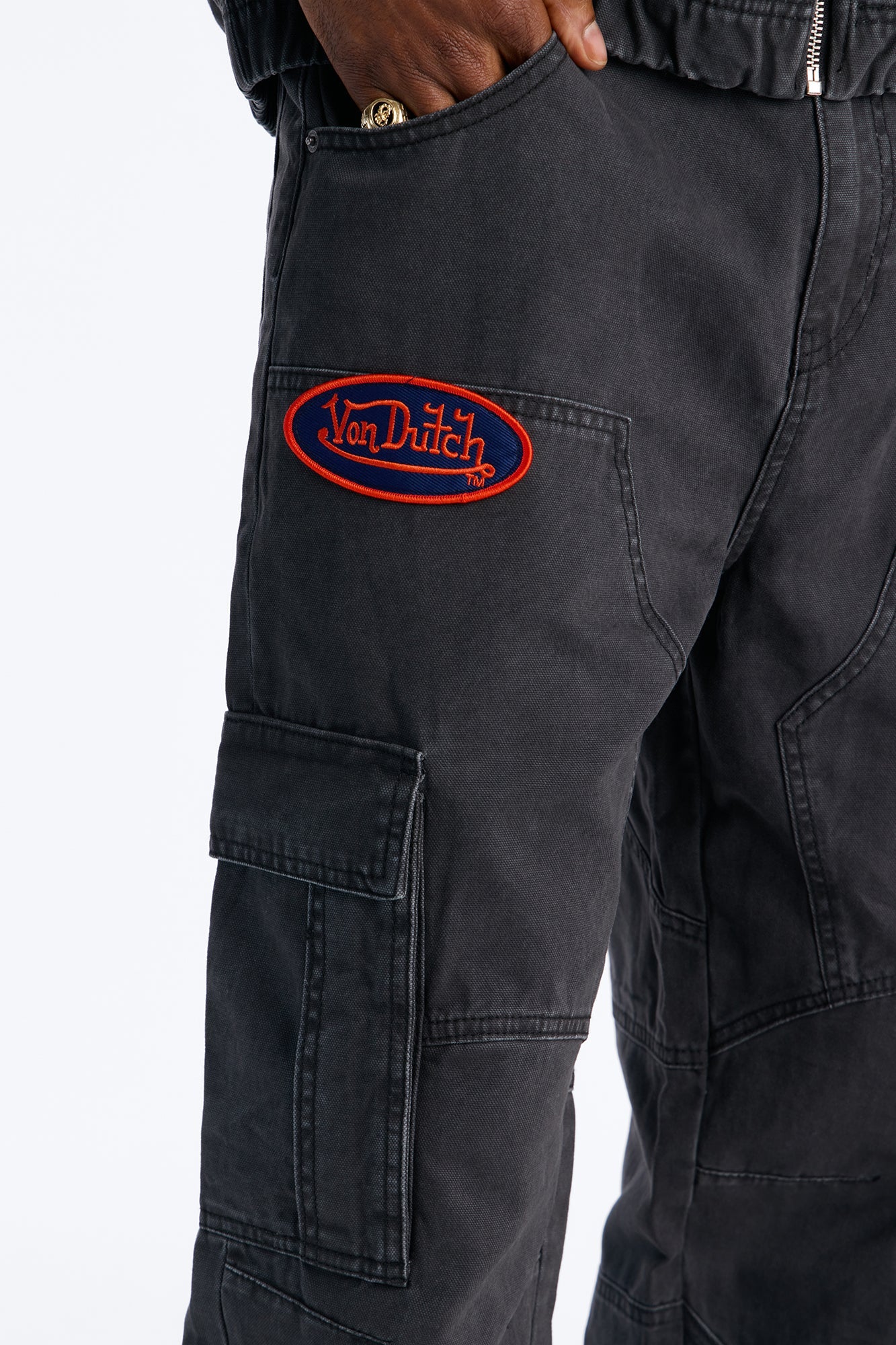 Von Dutch Baggy Flying Eyeball Jean - Black Wash