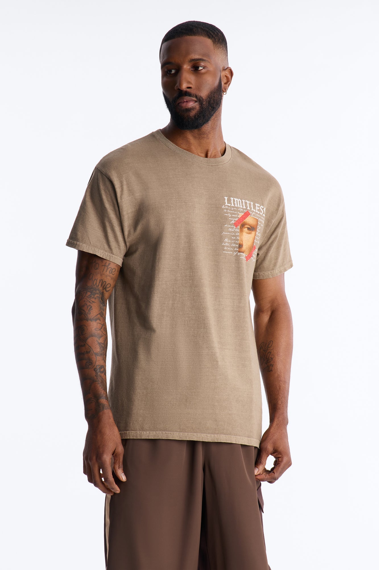 Limitless Art Short Sleeve Tee - Brown