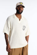 Los Angeles 97 Short Sleeve Knit Johnny Polo - Off White