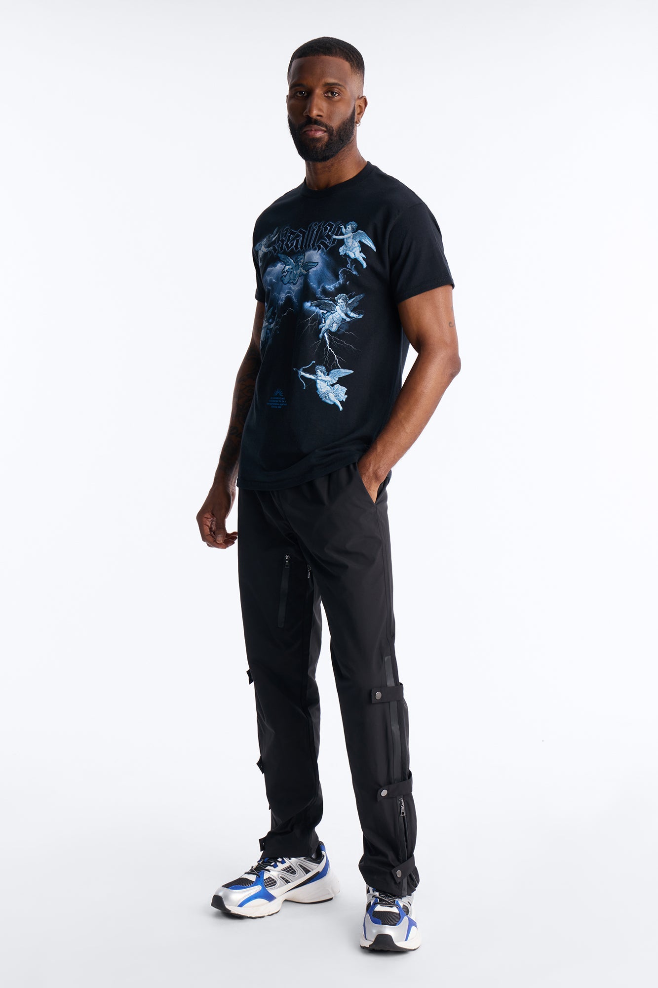 Slim Odyssey Multi Strap Pant - Black
