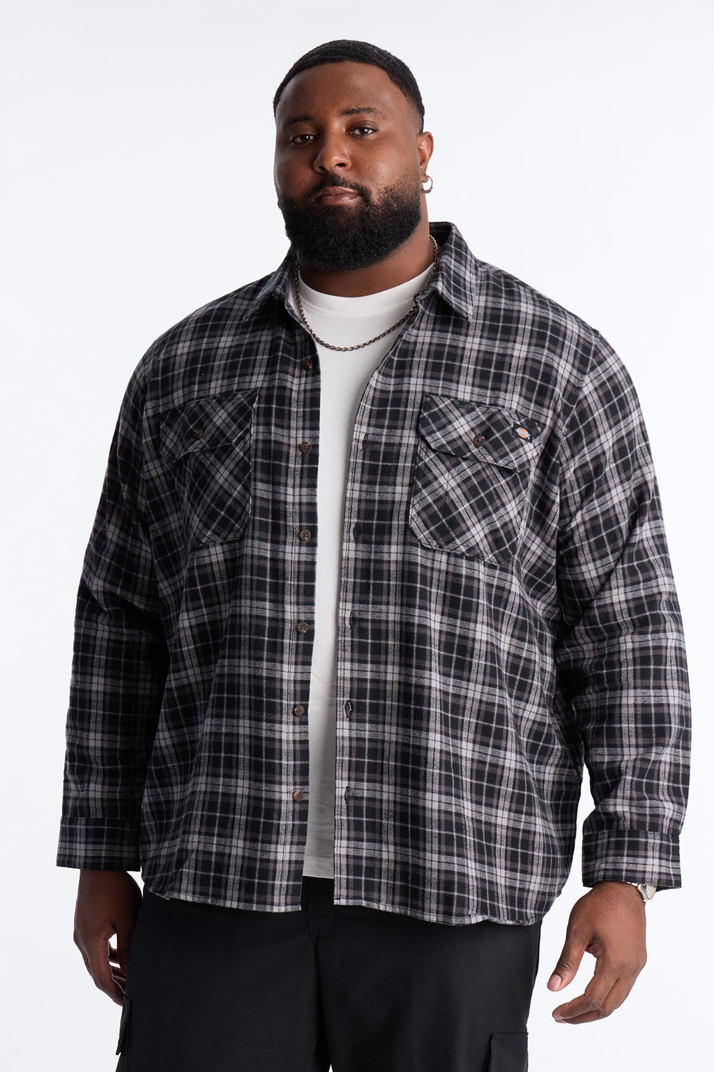 Dickies Flannel Work Shirt - Black