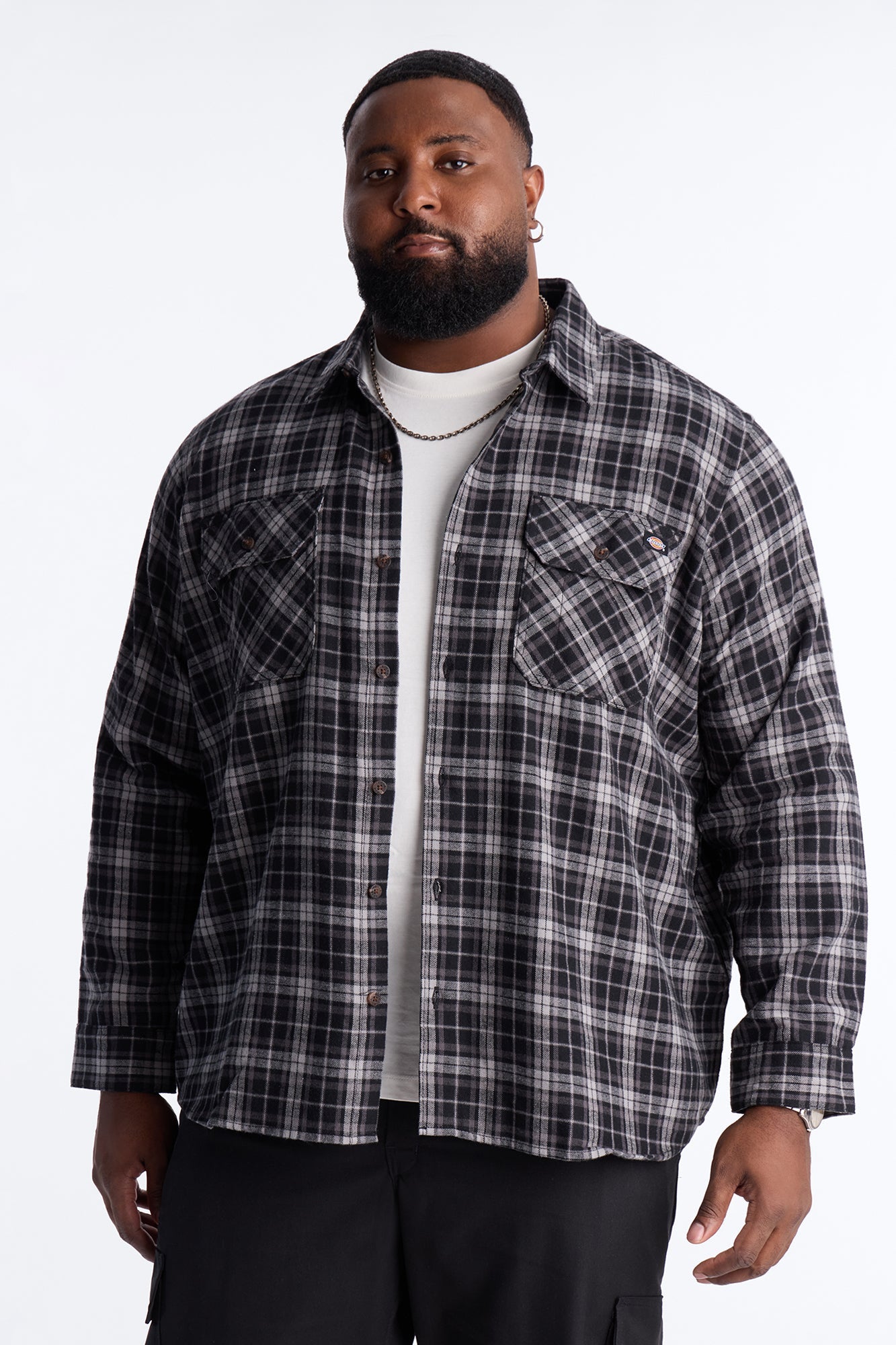 Dickies Flannel Work Shirt - Black