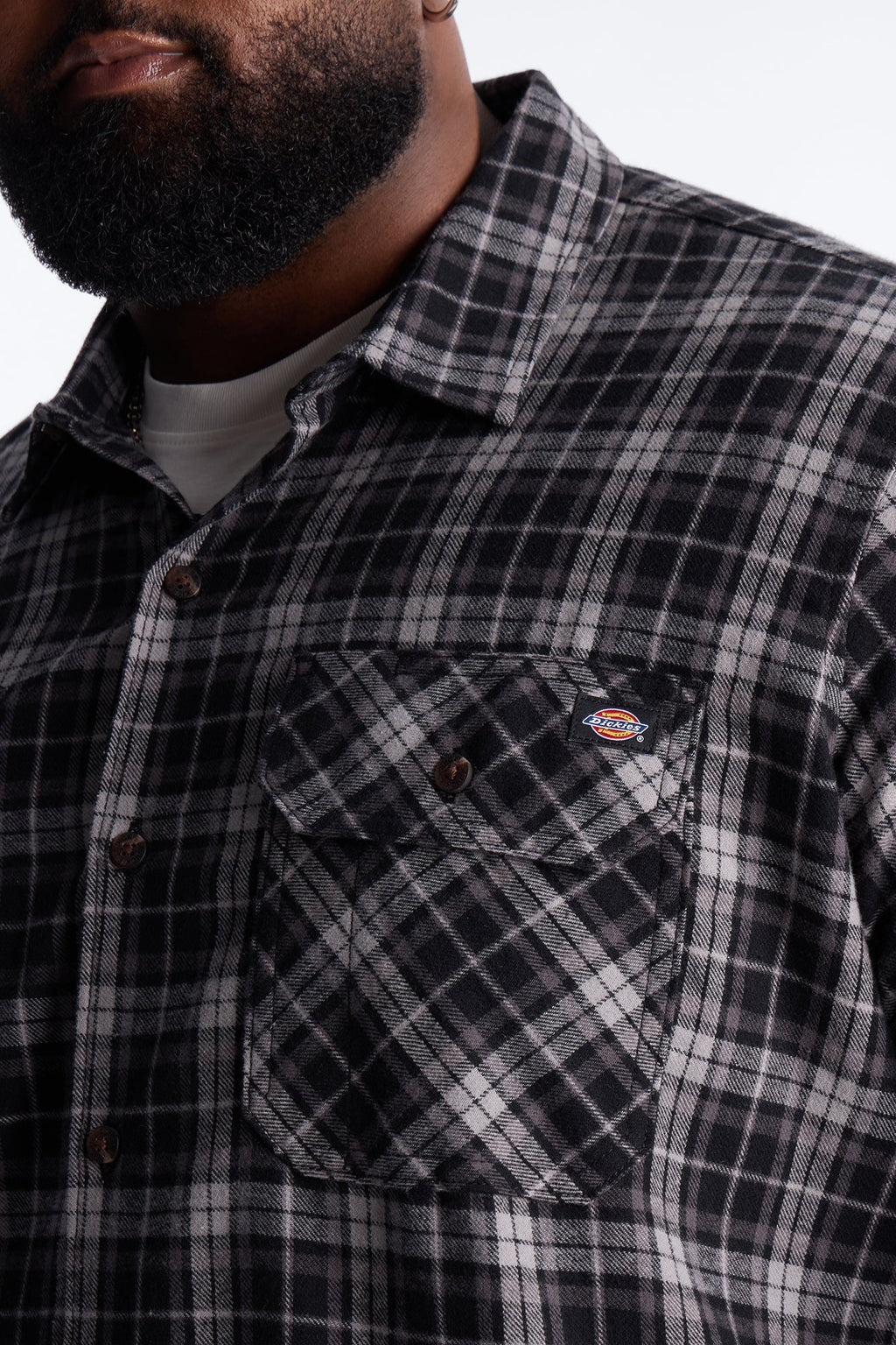 Dickies Flannel Work Shirt - Black