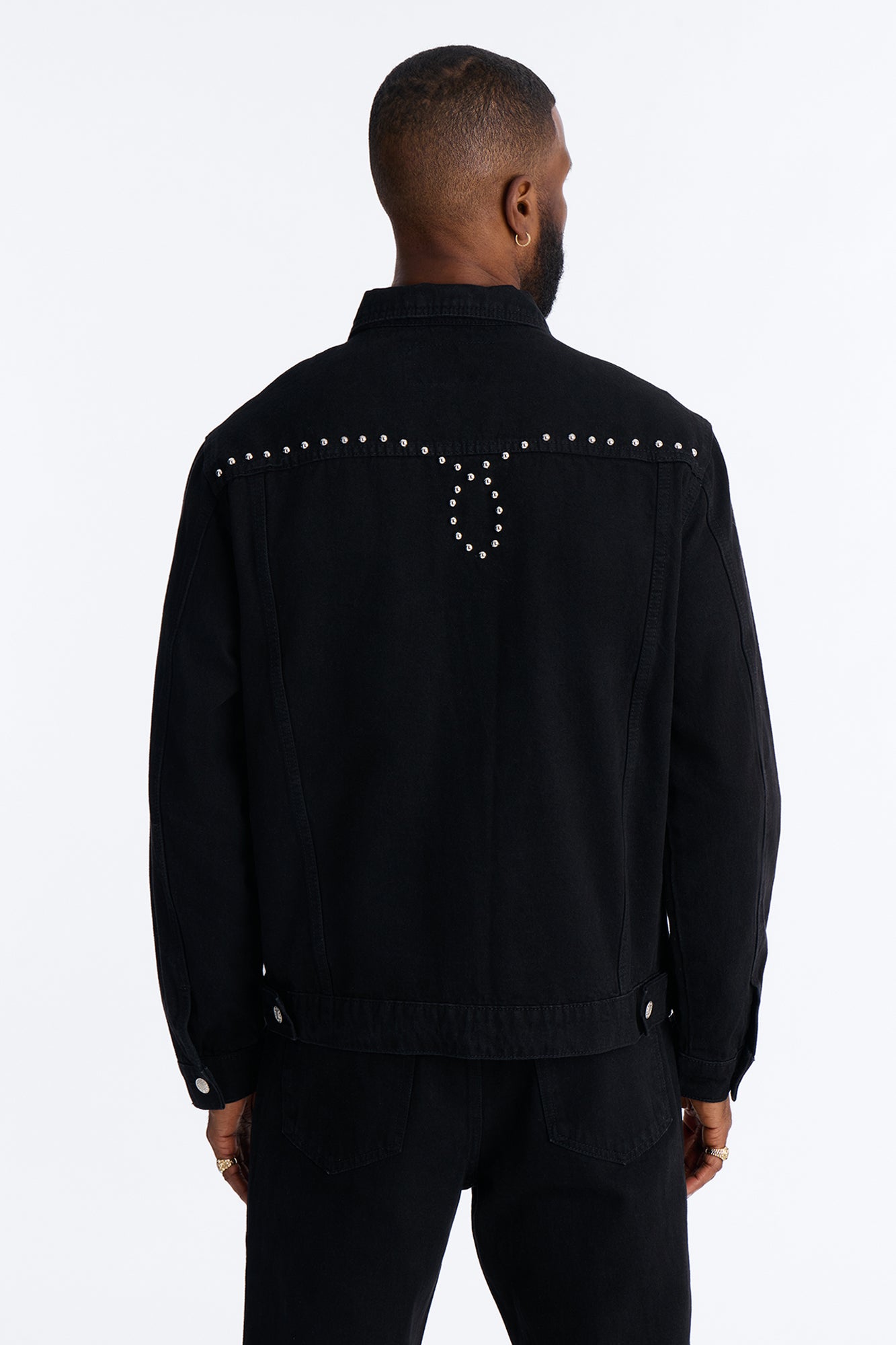 Iron Outlaw Denim Trucker Jacket - Black