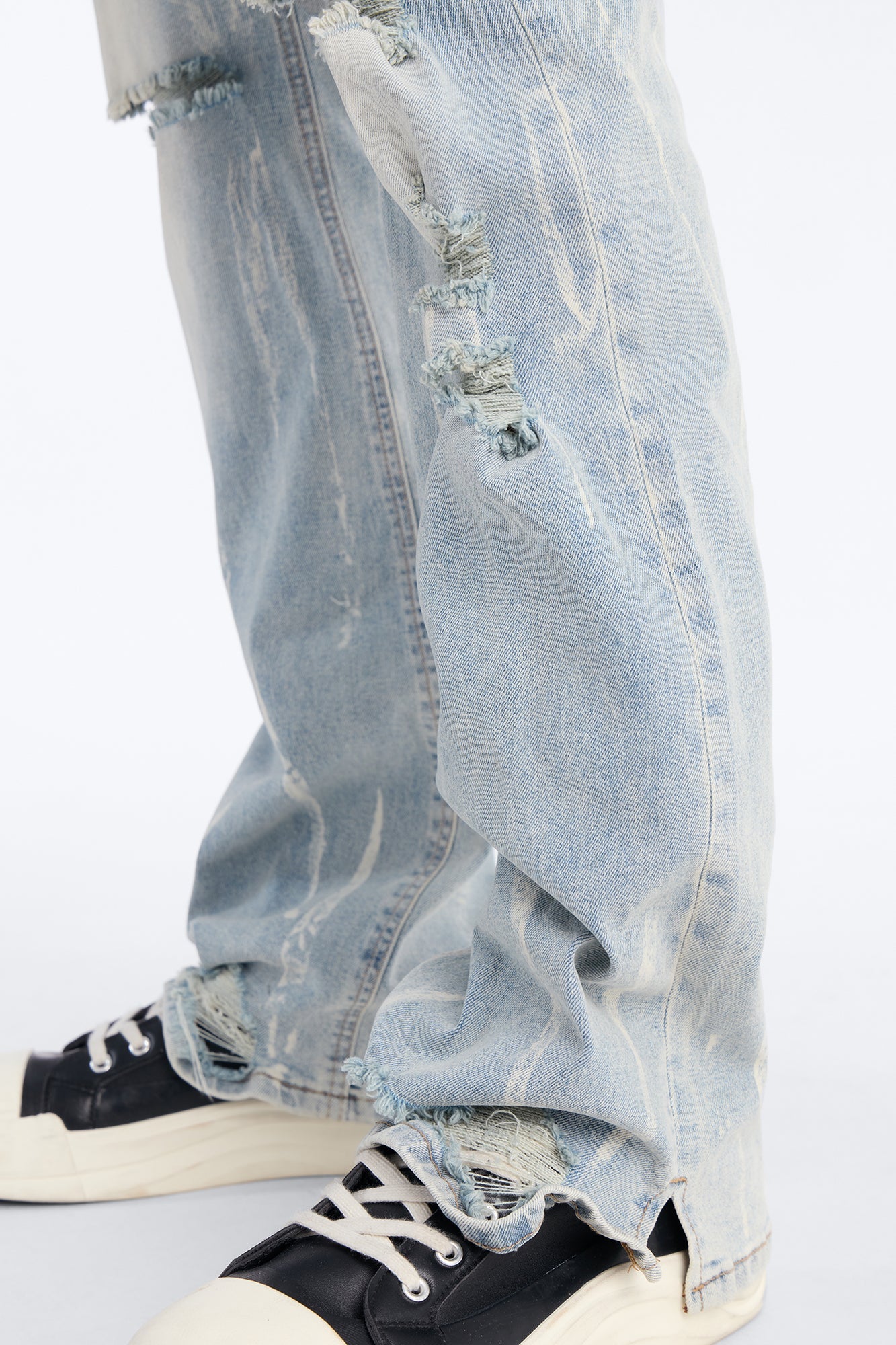 Everyday Street Stacked Skinny Flare Jean - Light Wash