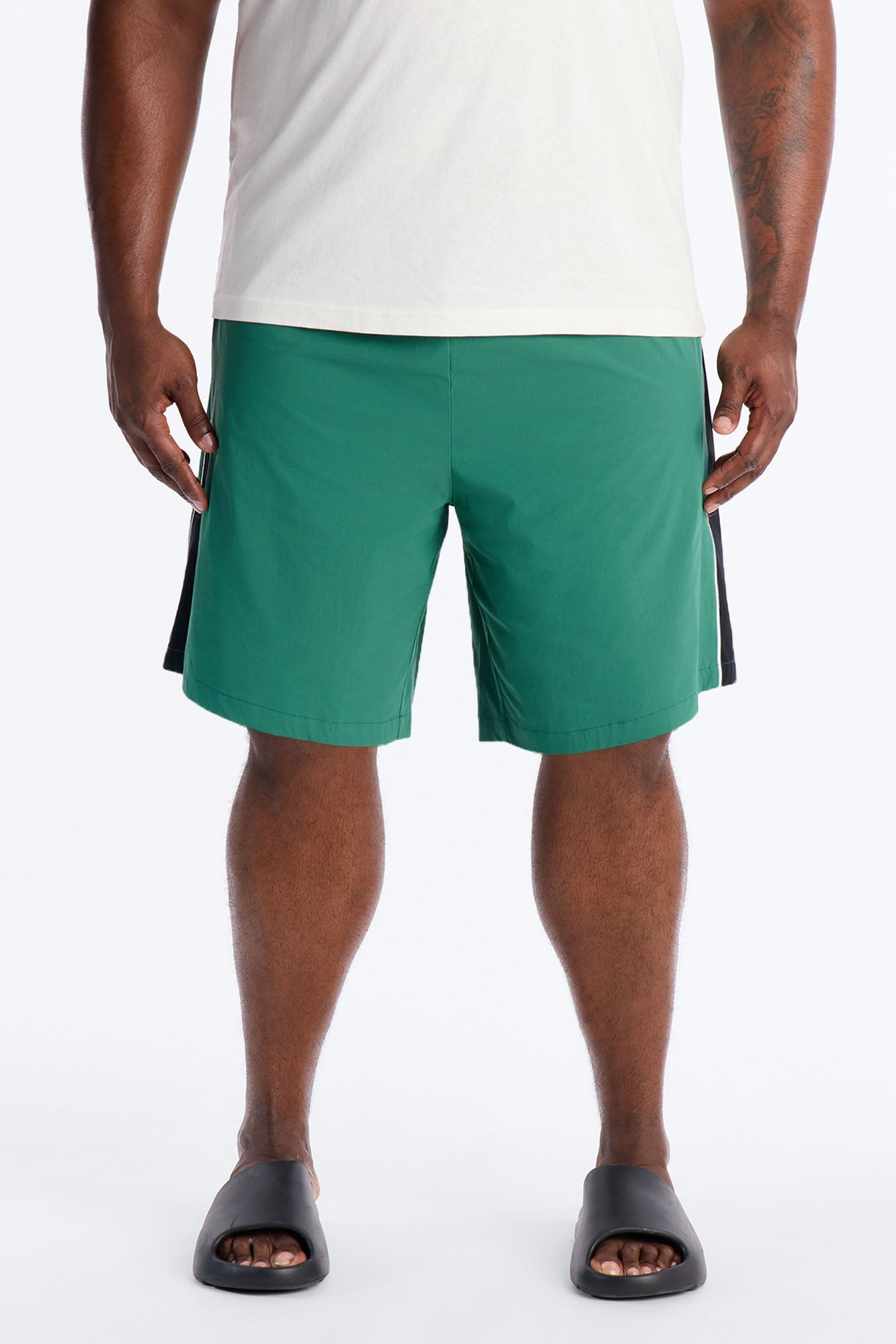 Everyday Stretch Paneled Boardshorts 9″ - Green