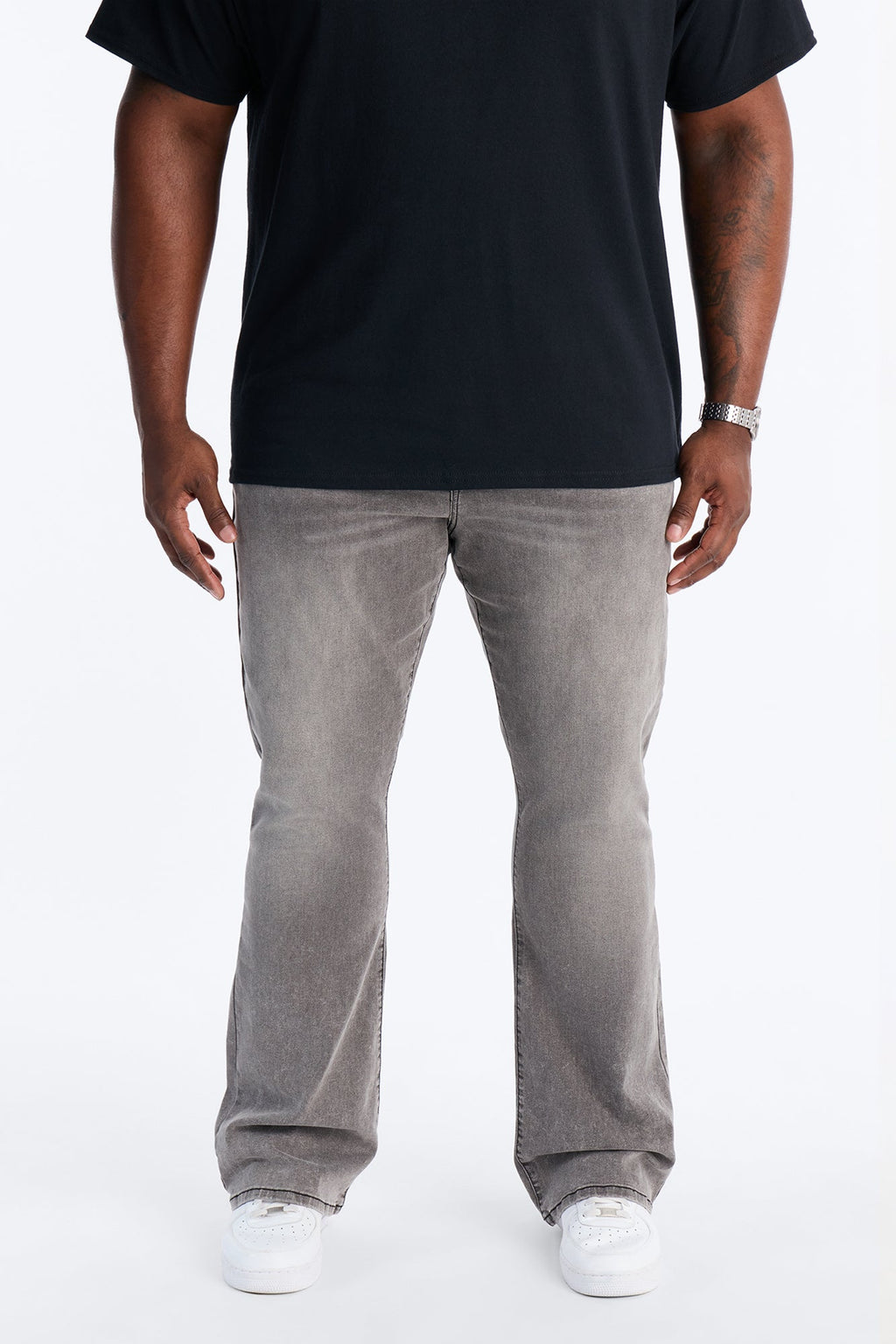 Stacked Skinny Flare Ashland Jean - Black Wash