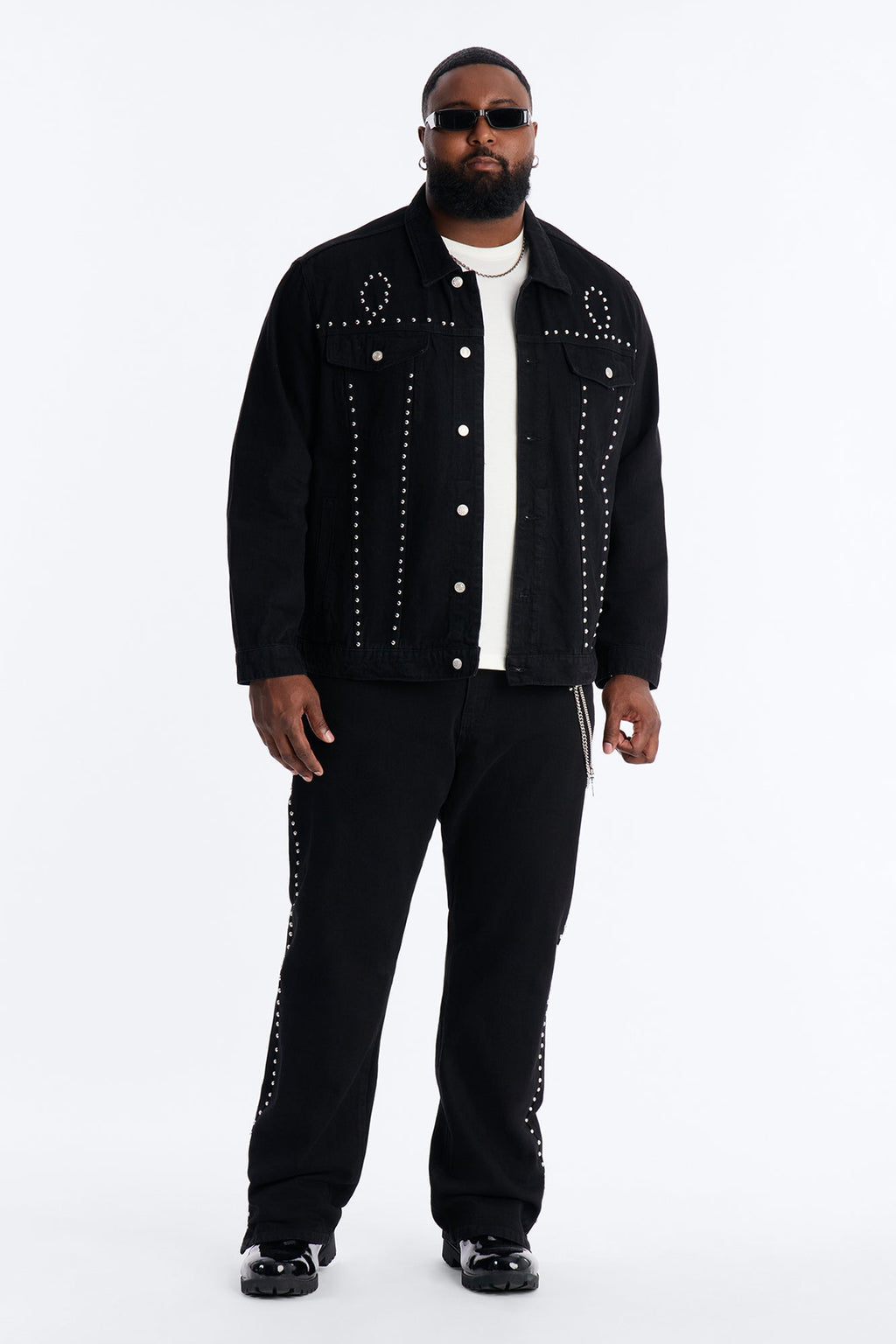 Iron Outlaw Denim Trucker Jacket - Black