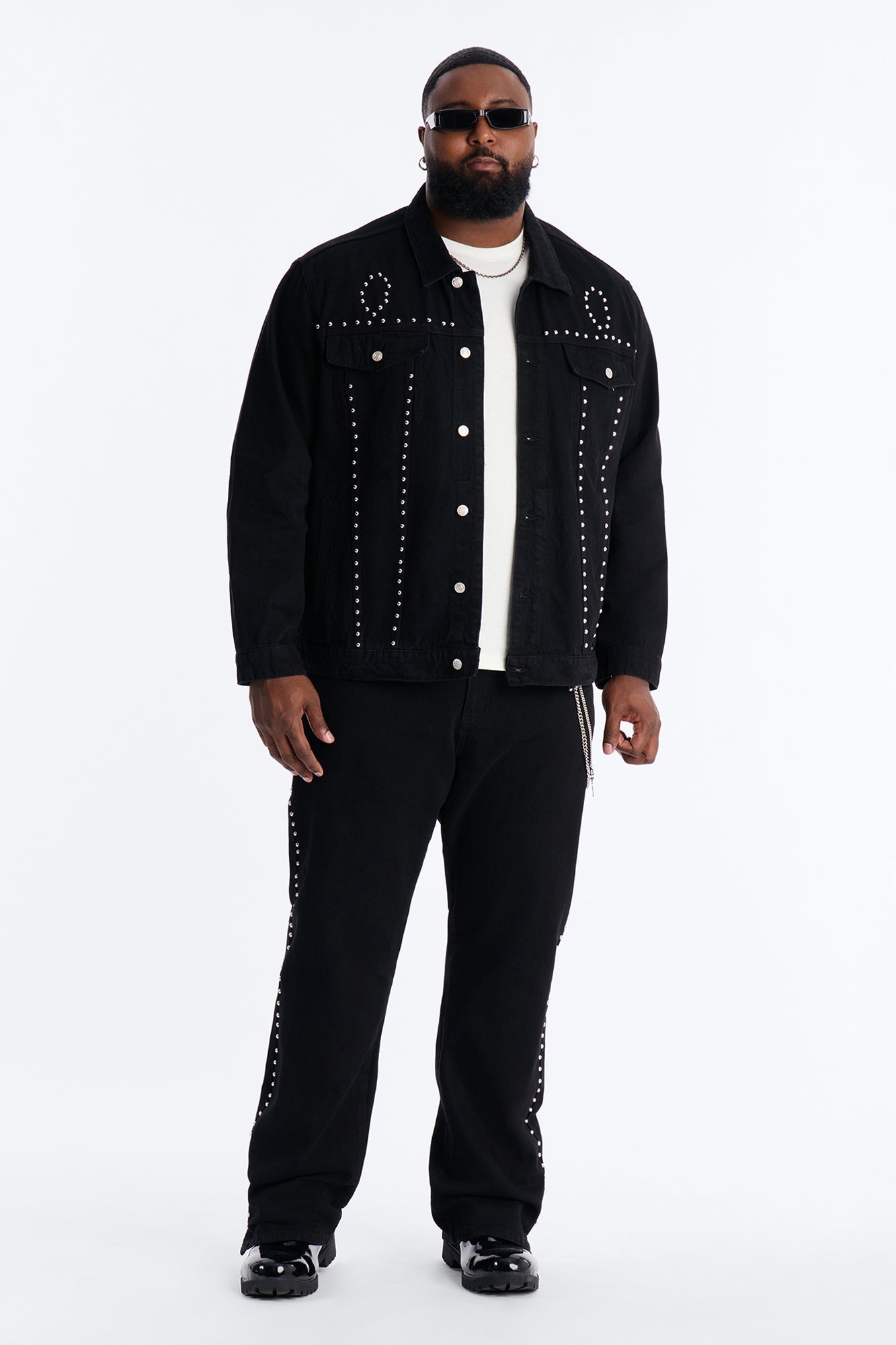 Iron Outlaw Denim Trucker Jacket - Black