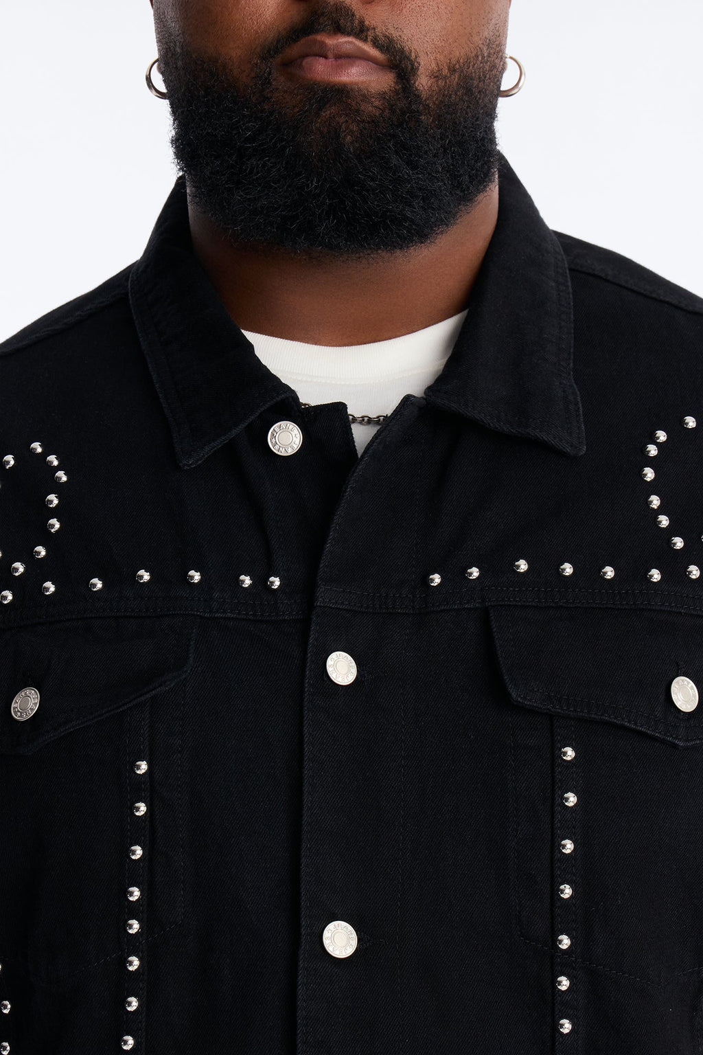 Iron Outlaw Denim Trucker Jacket - Black