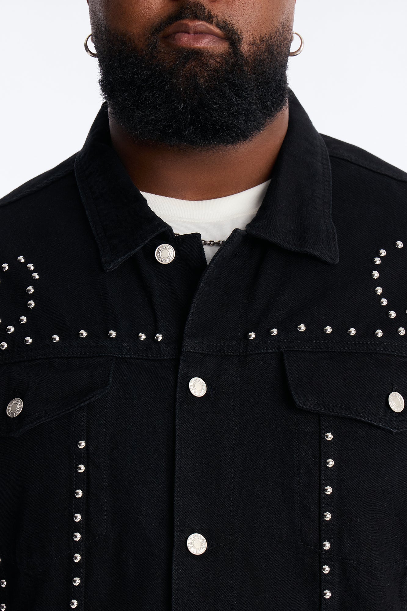 Iron Outlaw Denim Trucker Jacket - Black