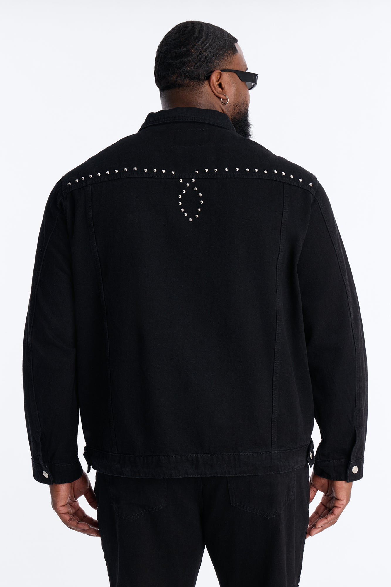 Iron Outlaw Denim Trucker Jacket - Black