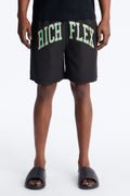 Rich Flex Swim Trunk 7″ - Black/Green