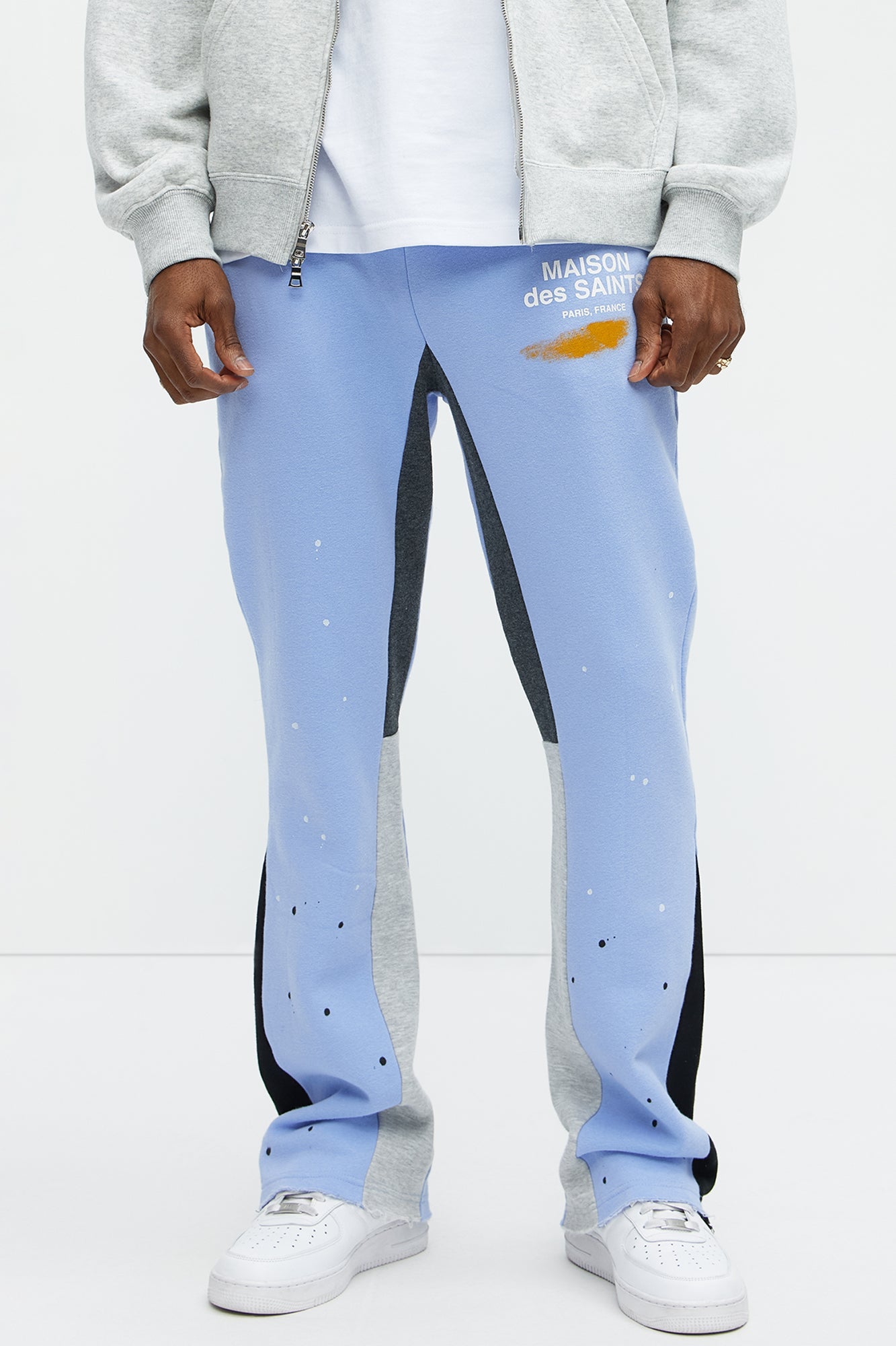 Tyson Maison Des Saints Skinny Flare Sweatpants - Violet