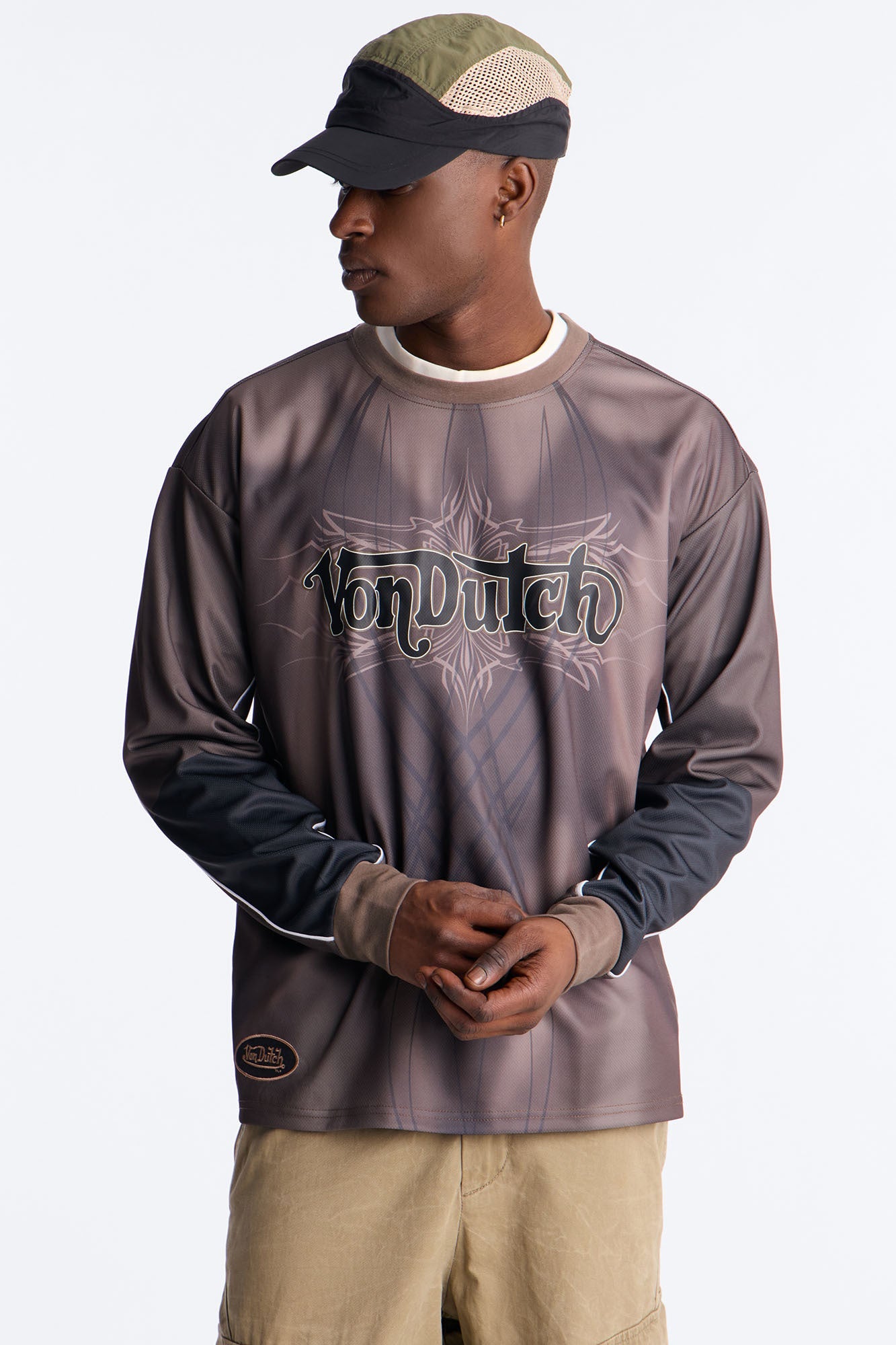 Von Dutch Ember Fade Jersey - Brown
