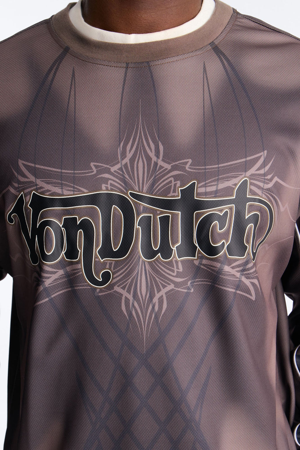 Von Dutch Ember Fade Jersey - Brown