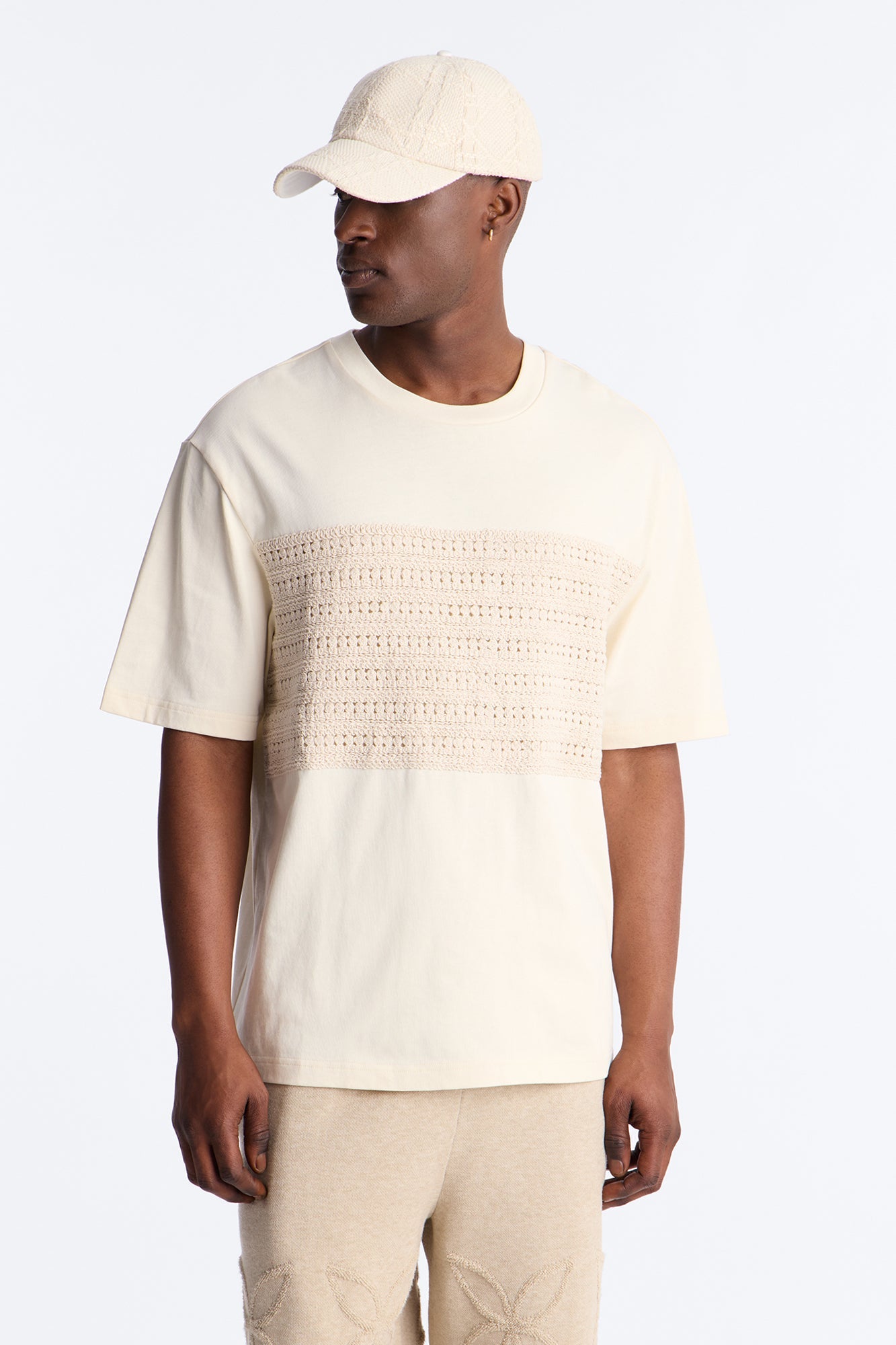 Relaxed Forever Shore Crewneck Tee - Cream