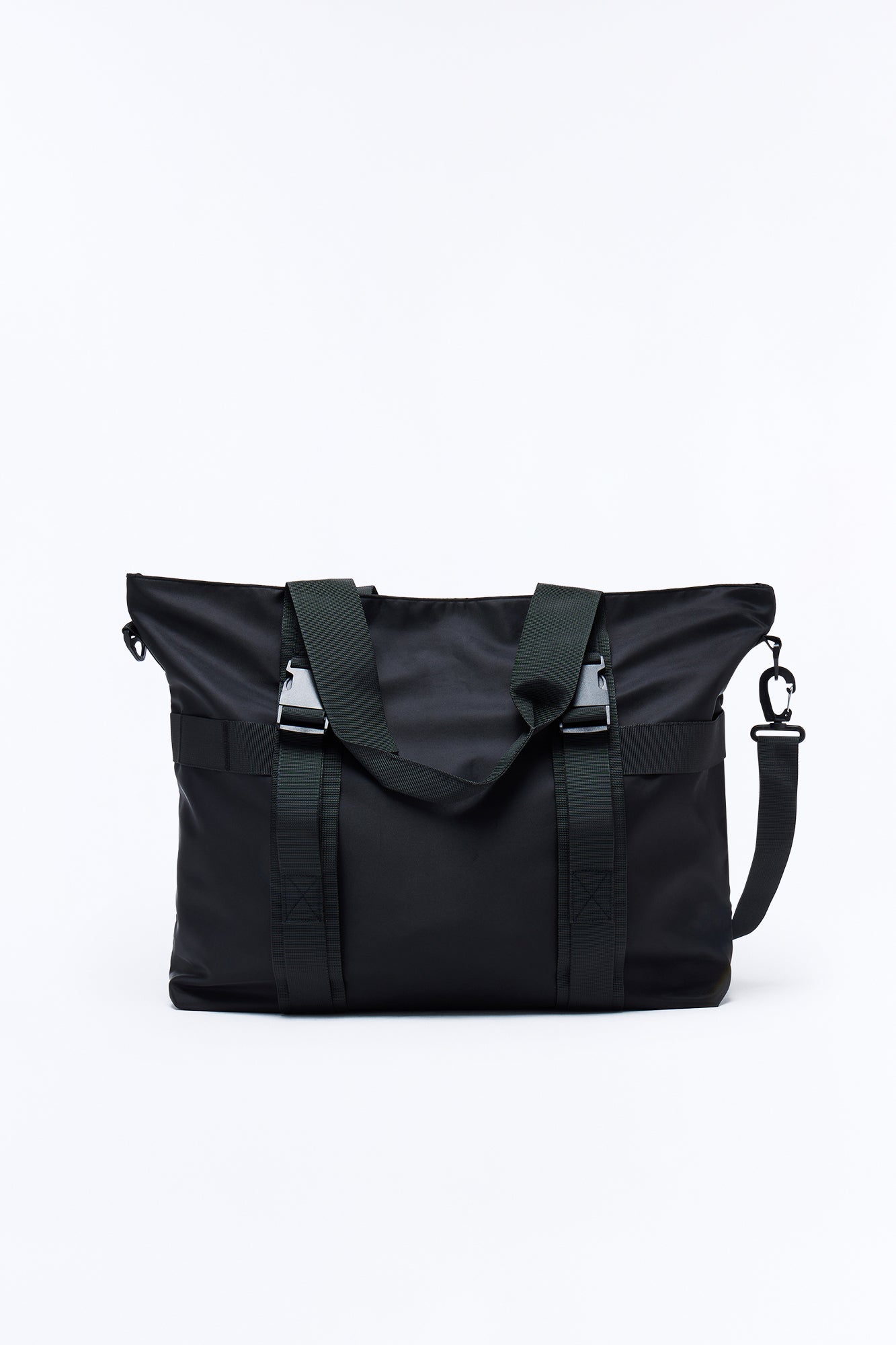 Nylon Urban Utility Messenger Bag - Black