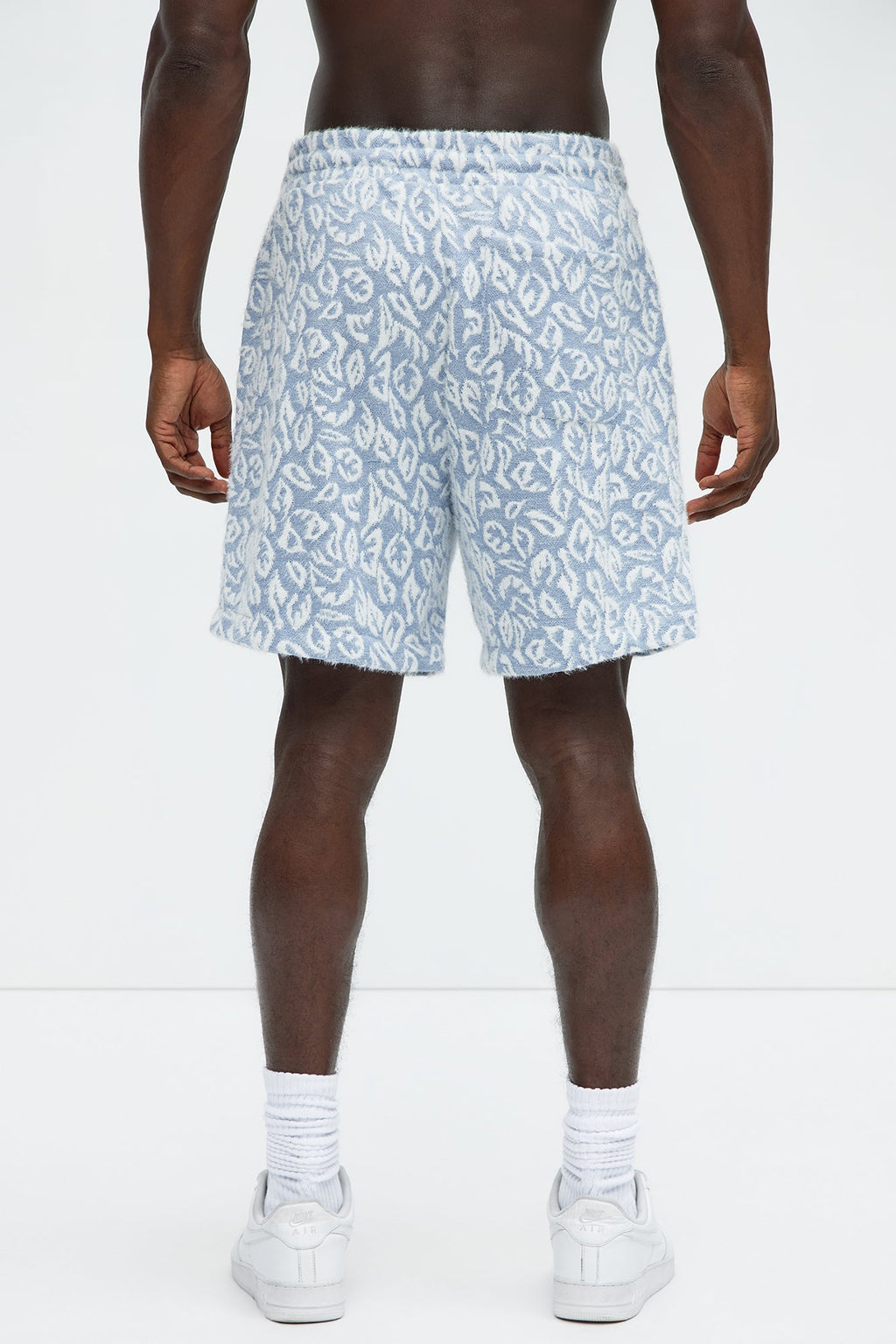 Jacquard Foliage Shorts - Blue/combo