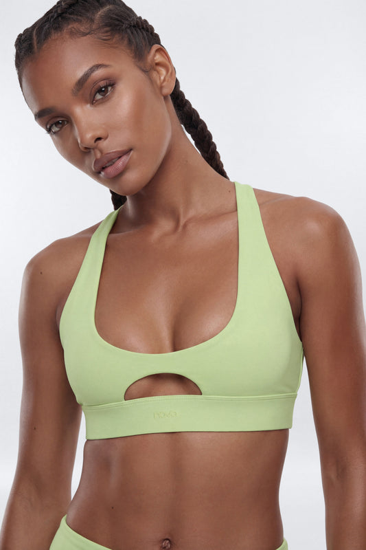 ButterSoft™ X Back Sports Bra - Pistachio